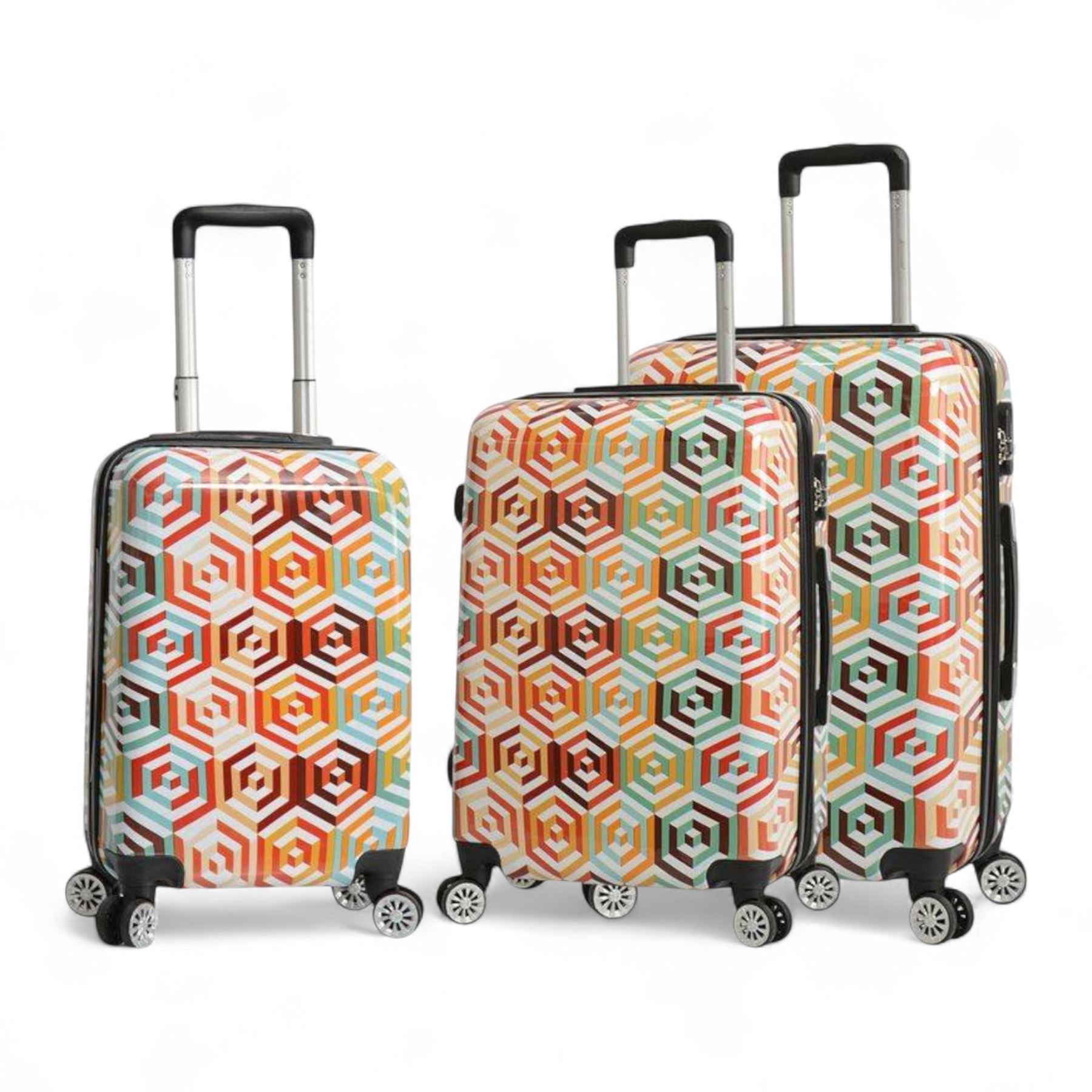 Hard Shell Suitcase Set Dual 4-Wheel Spinner Travel Luggage
