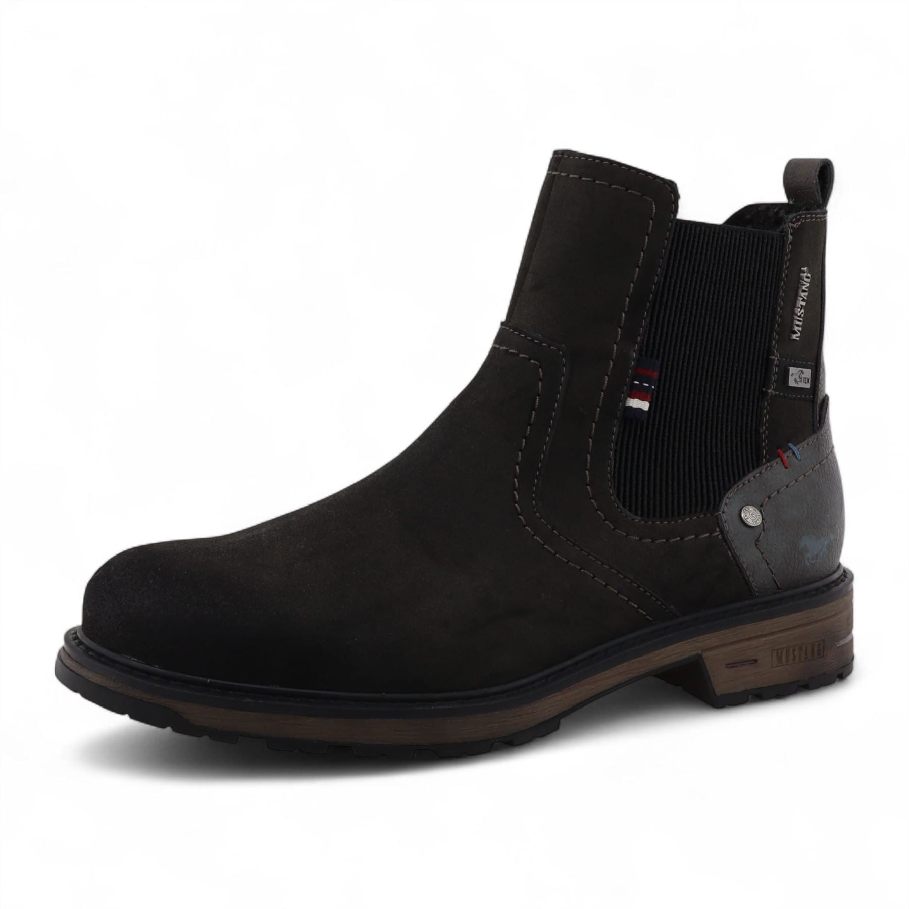 Men's Dark Grey Water-Resistant Chelsea Ankle Boots