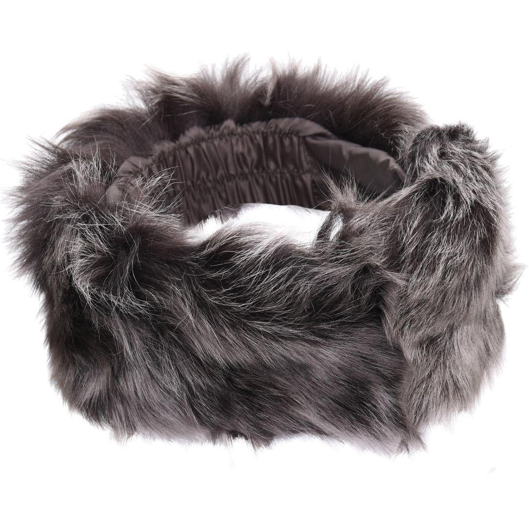 Ladies Womens Toscana Real Sheepskin Headband Neck Scarf Elasticated - Knighthood Store