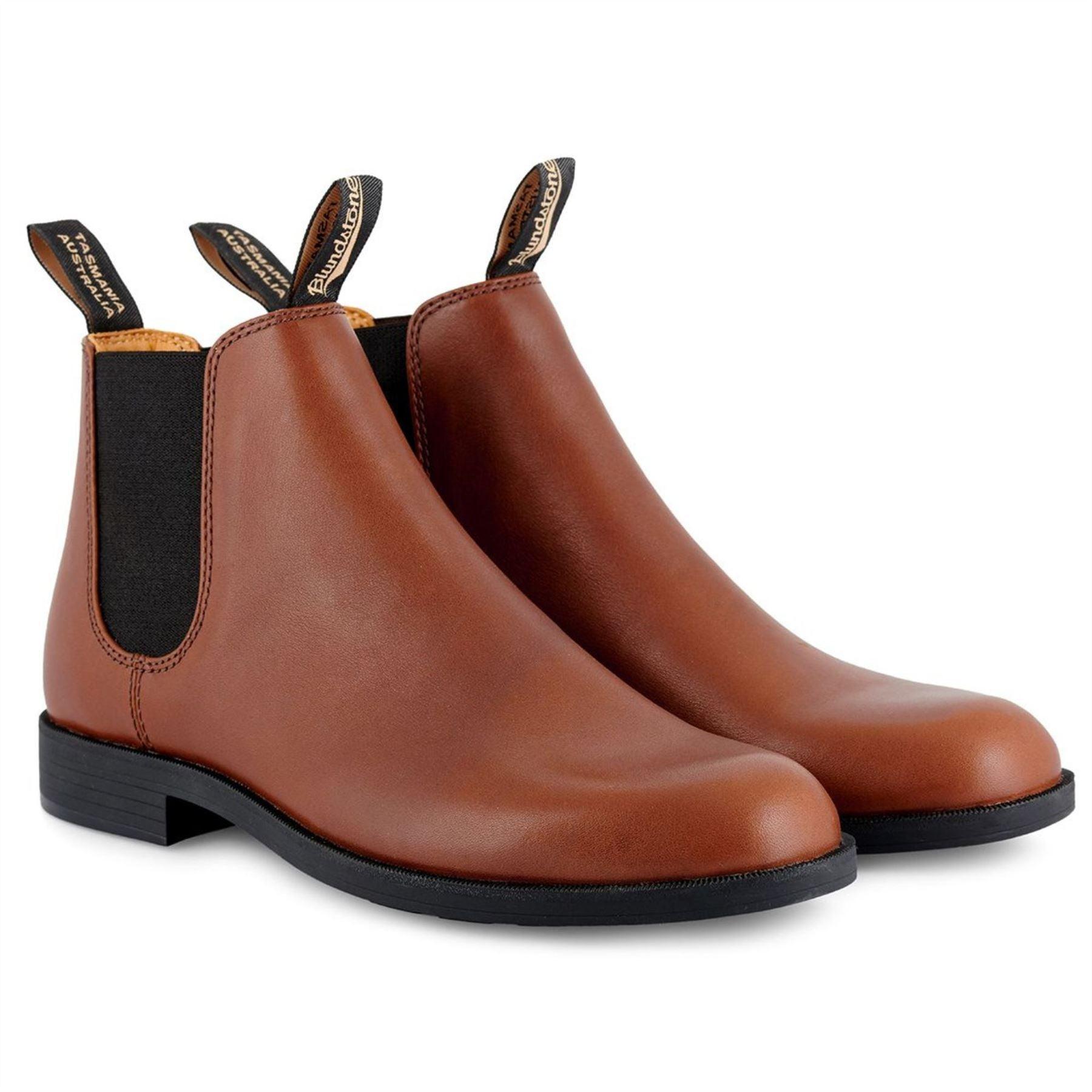 Blundstone 1902 Tan Brown Leather Chelsea Dress Boots Dealer Classic Ankle Boots - Knighthood Store