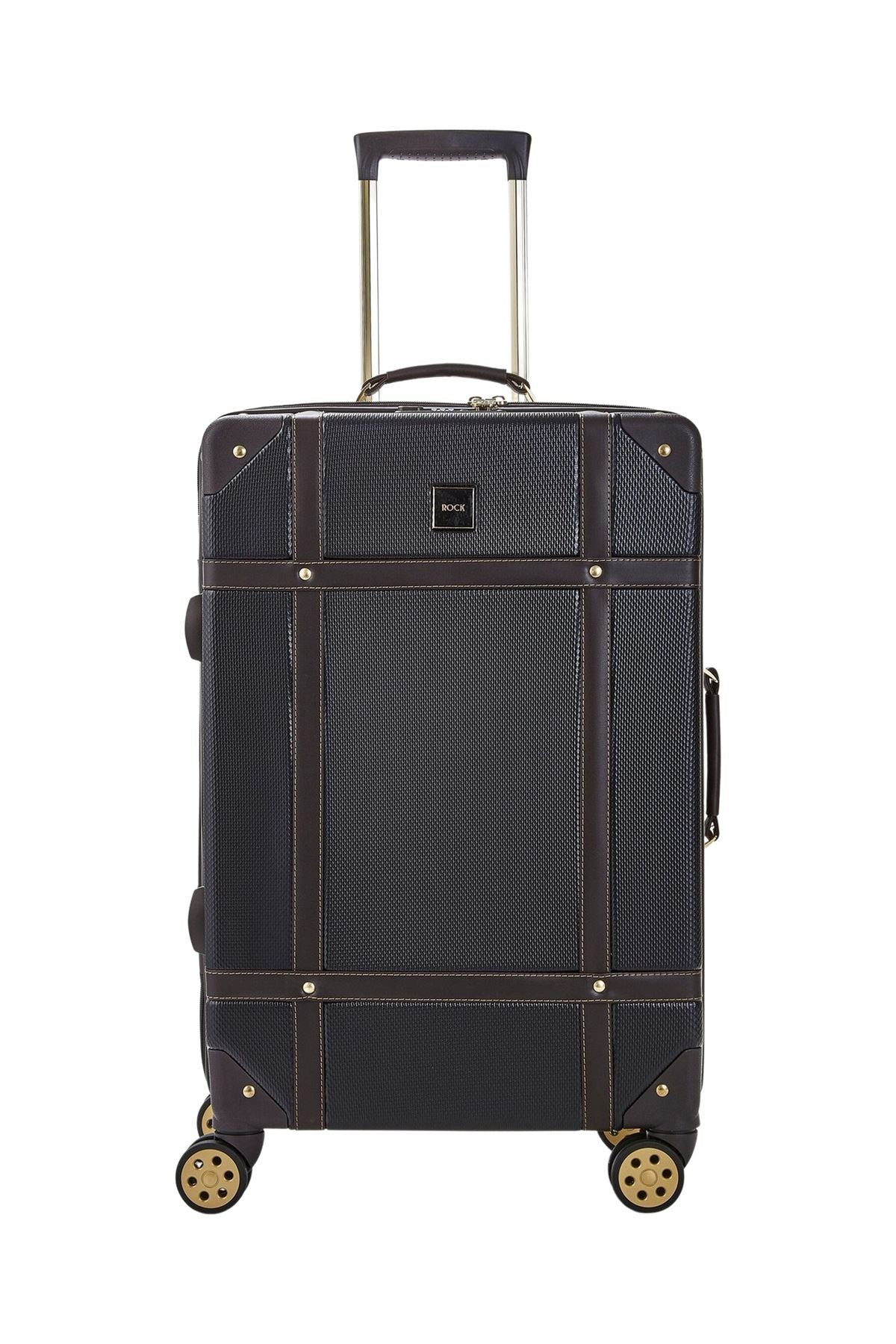 Luggage Suitcase Travel Bag Carry On Hand Cabin Check in Hard-Shell 4 Spinner Wheels Trolley Set | Vintage