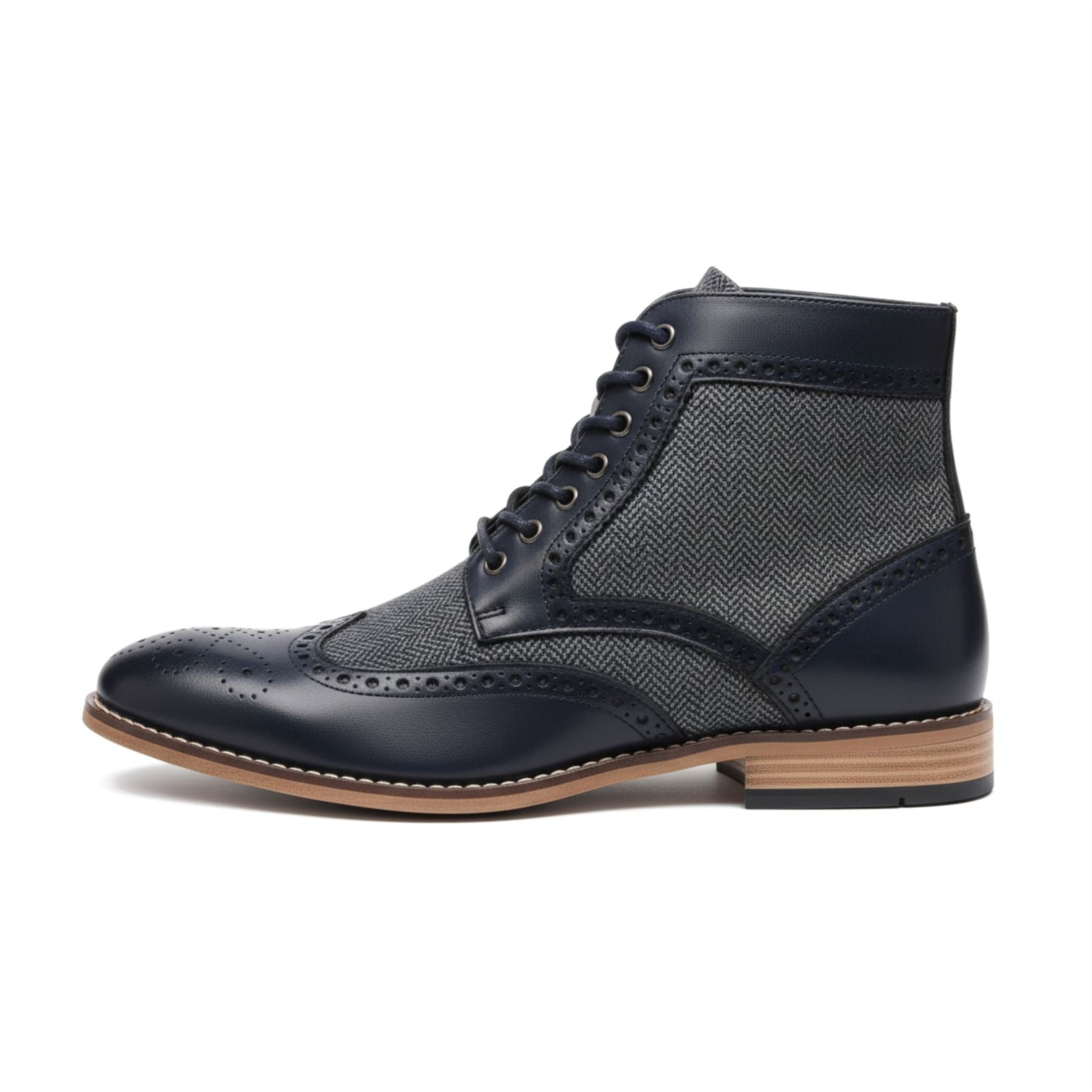 Men’s Wingtip Brogue Ankle Boots