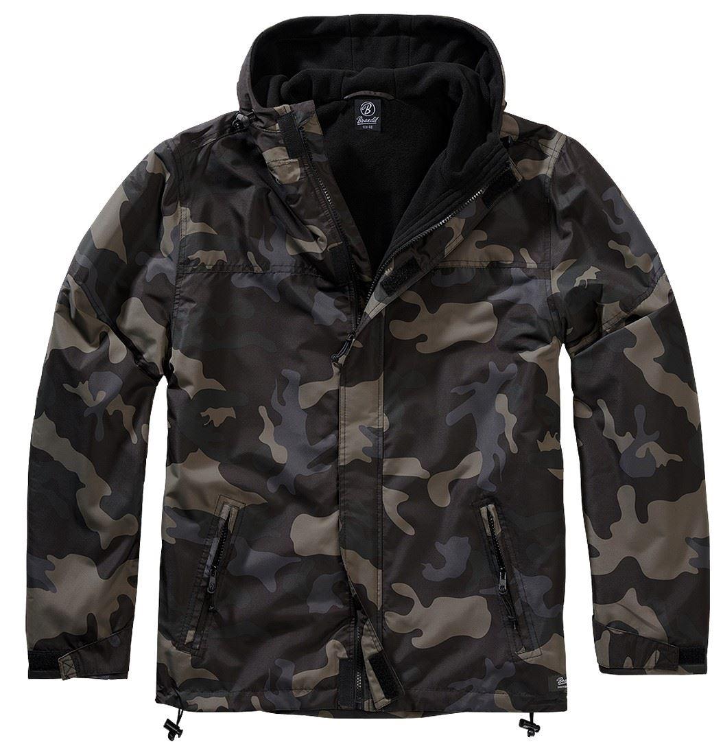 Brandit 3167 Windbreaker Zipped Hooded Jacket Military Army Jacket Camo - Knighthood Store