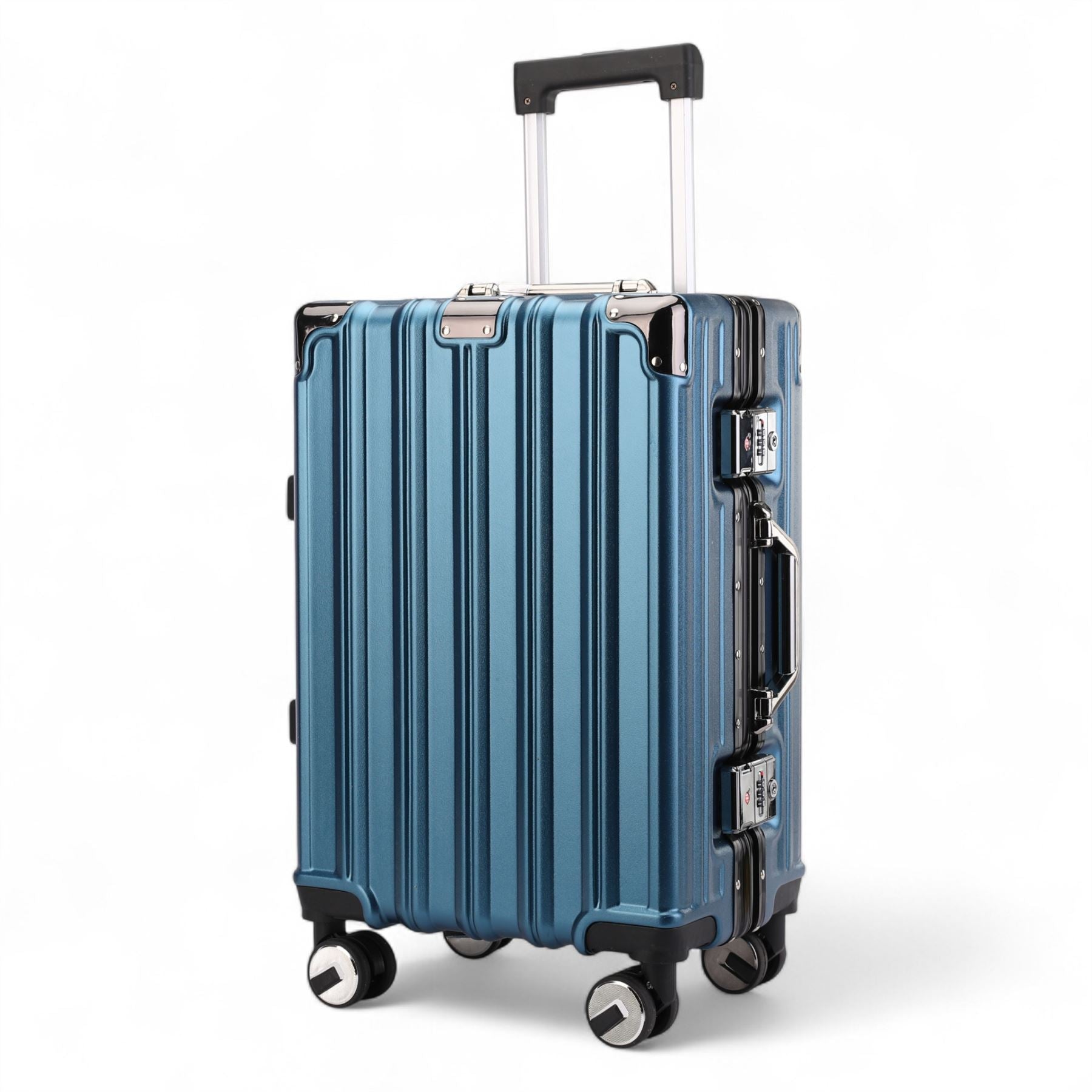 Robust Hard Shell Luggage 8 Wheel Suitcase Set