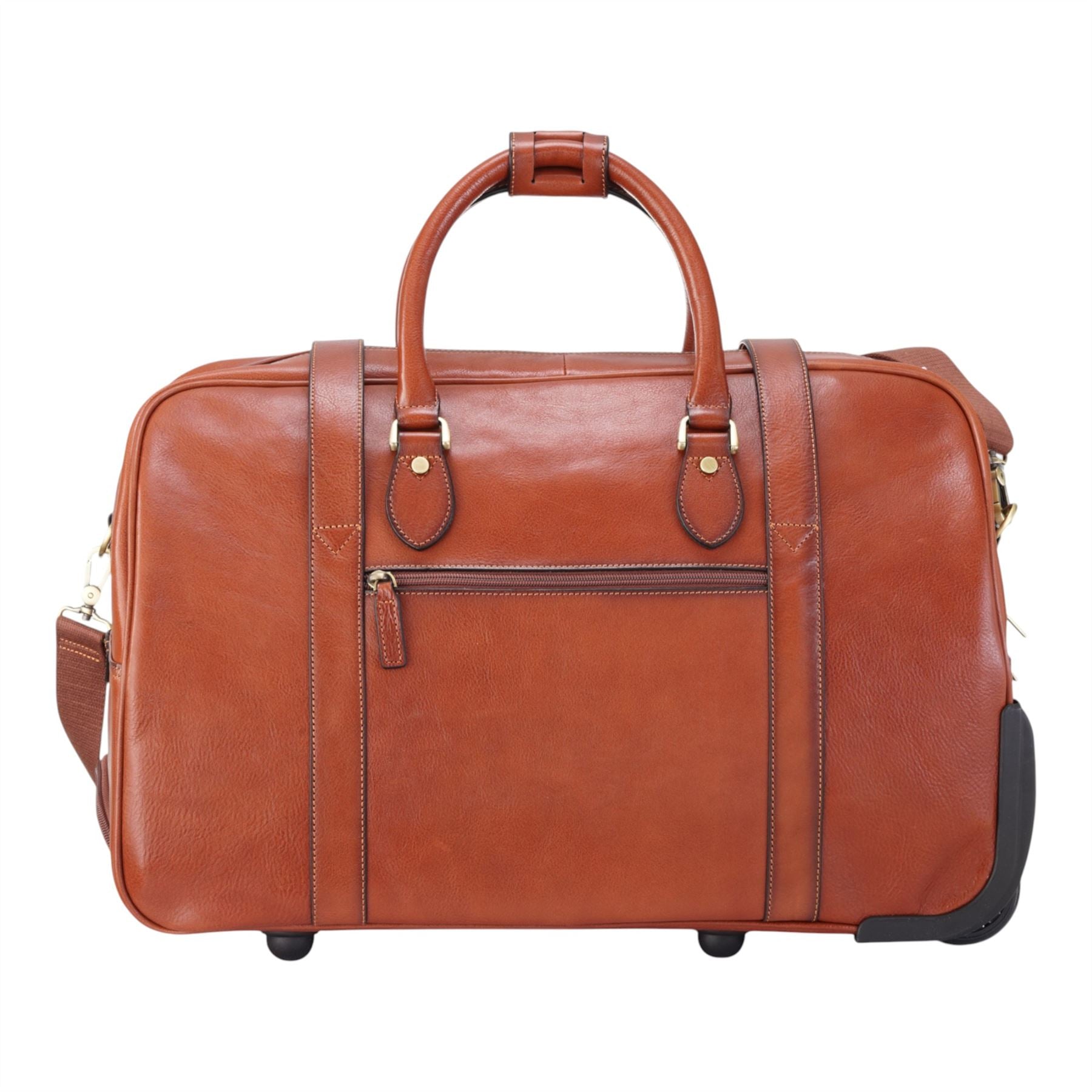 Holt - Genuine Leather Wheeled Duffle Bag