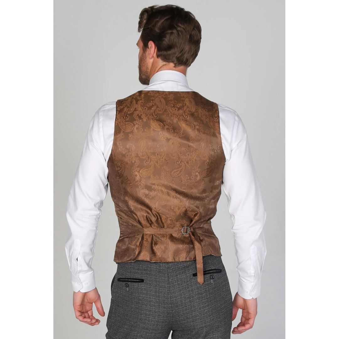 Ralph - Men's Classic Navy Tweed Waistcoat