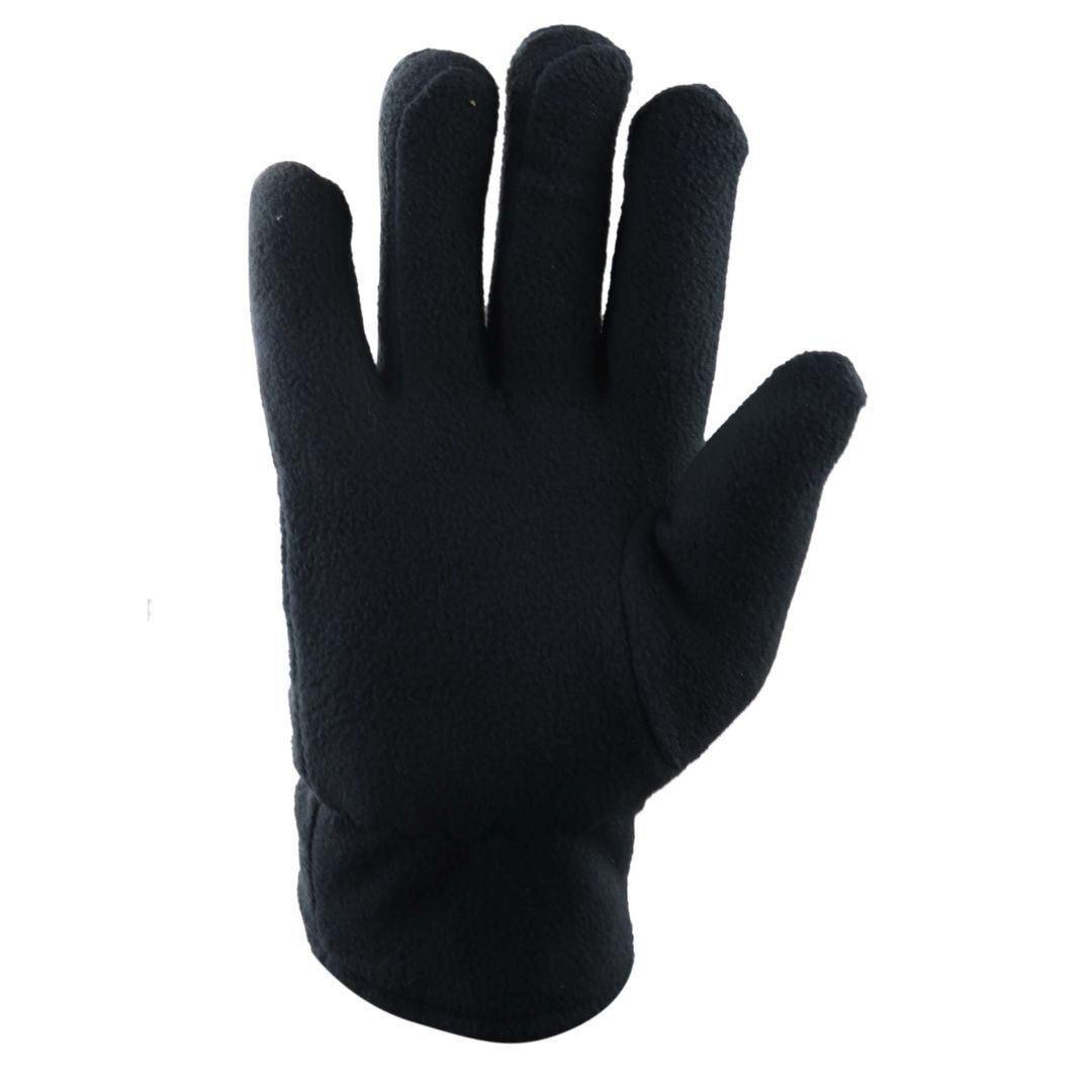 Mens Thermal Insulated Lined Warm Gloves One Size Stretch Classic Black - Knighthood Store