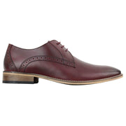 Mens Classic Laced Full Leather Derby Shoes Plain British Design Smart Casual - Knighthood Store
