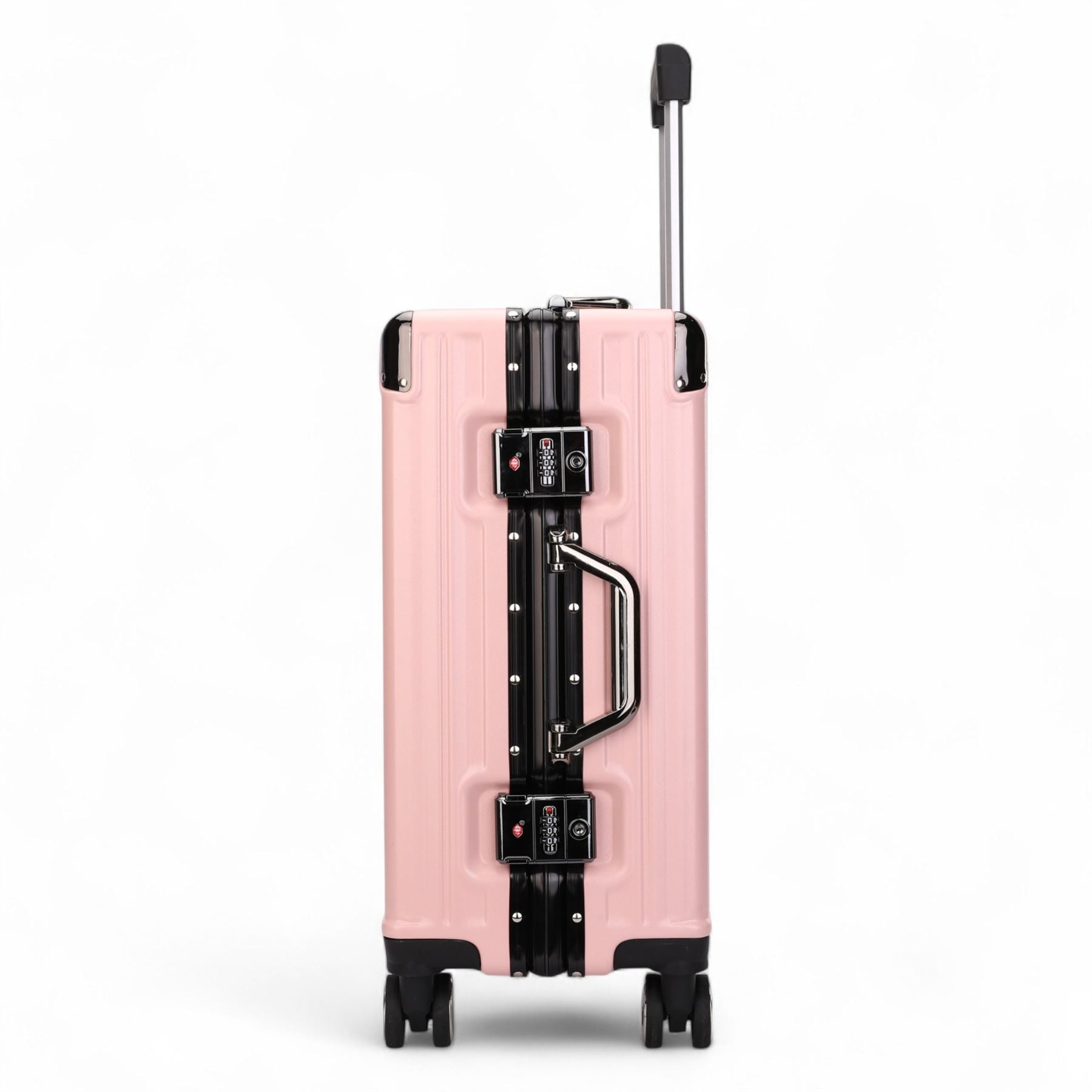 Robust Hard Shell Luggage 8 Wheel Suitcase Set