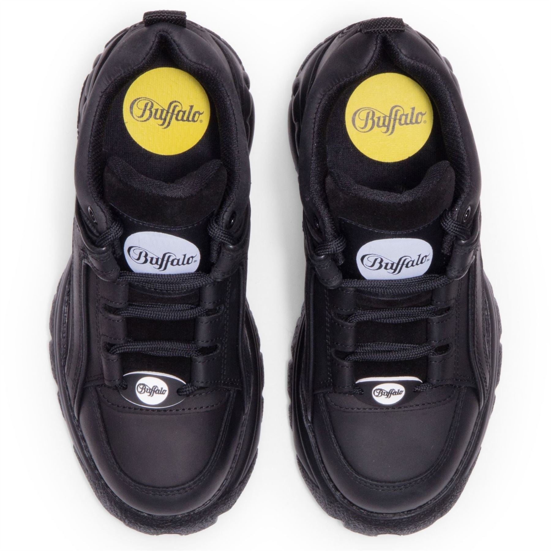 1339-14 2.0 - Women’s Black Calf Leather Platform Sneakers