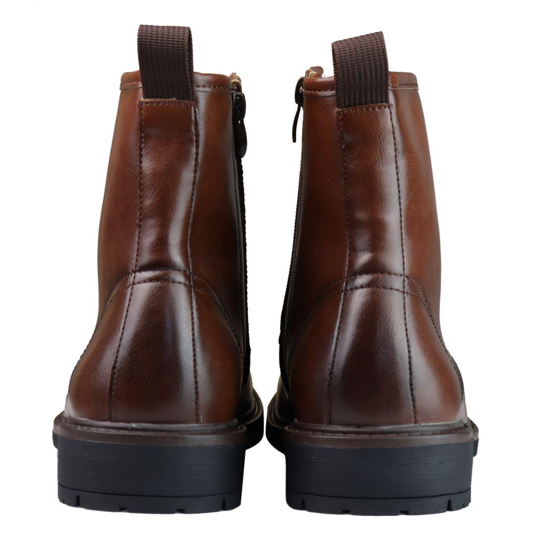 Mens Military Boots Smart Casual Blinders 1920s Retro Vintage Laced Ankle - Knighthood Store