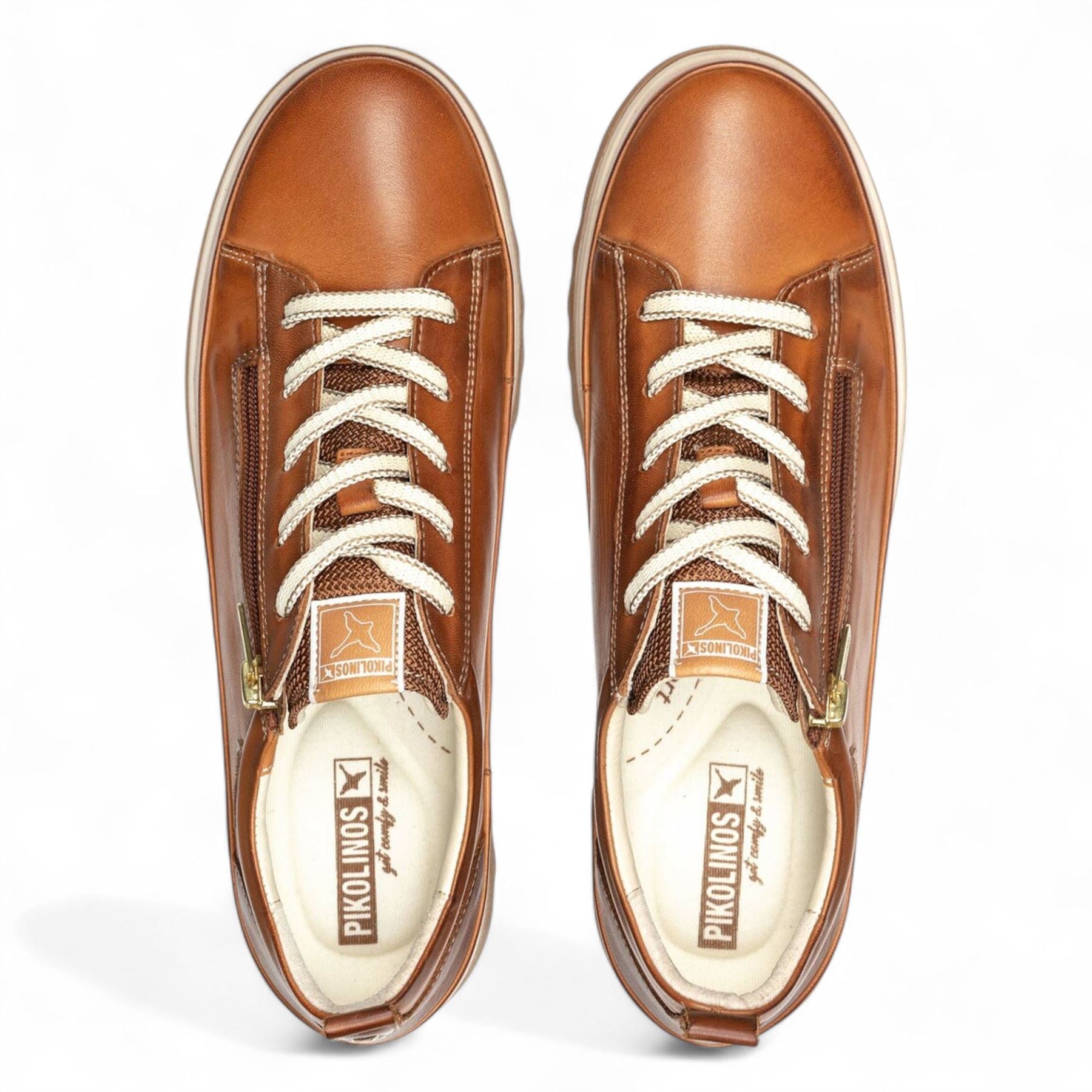 Vigo - Women’s Brandy Brown Leather Sneakers