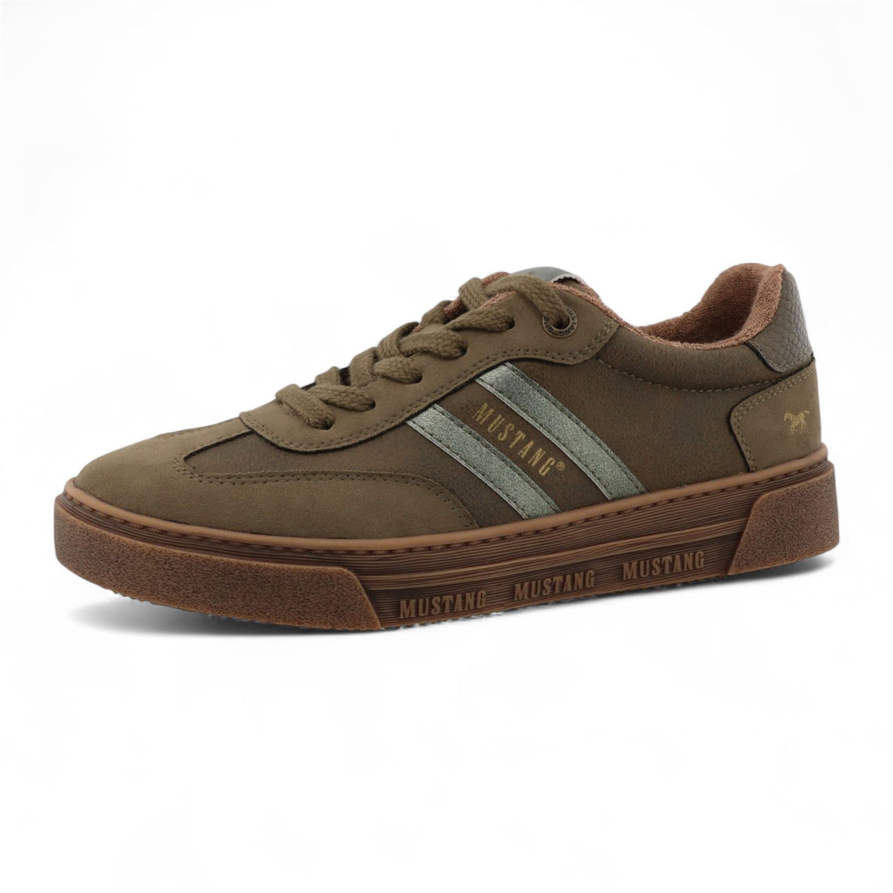 Women's Olive Green Street Platform Sneakers Shoes