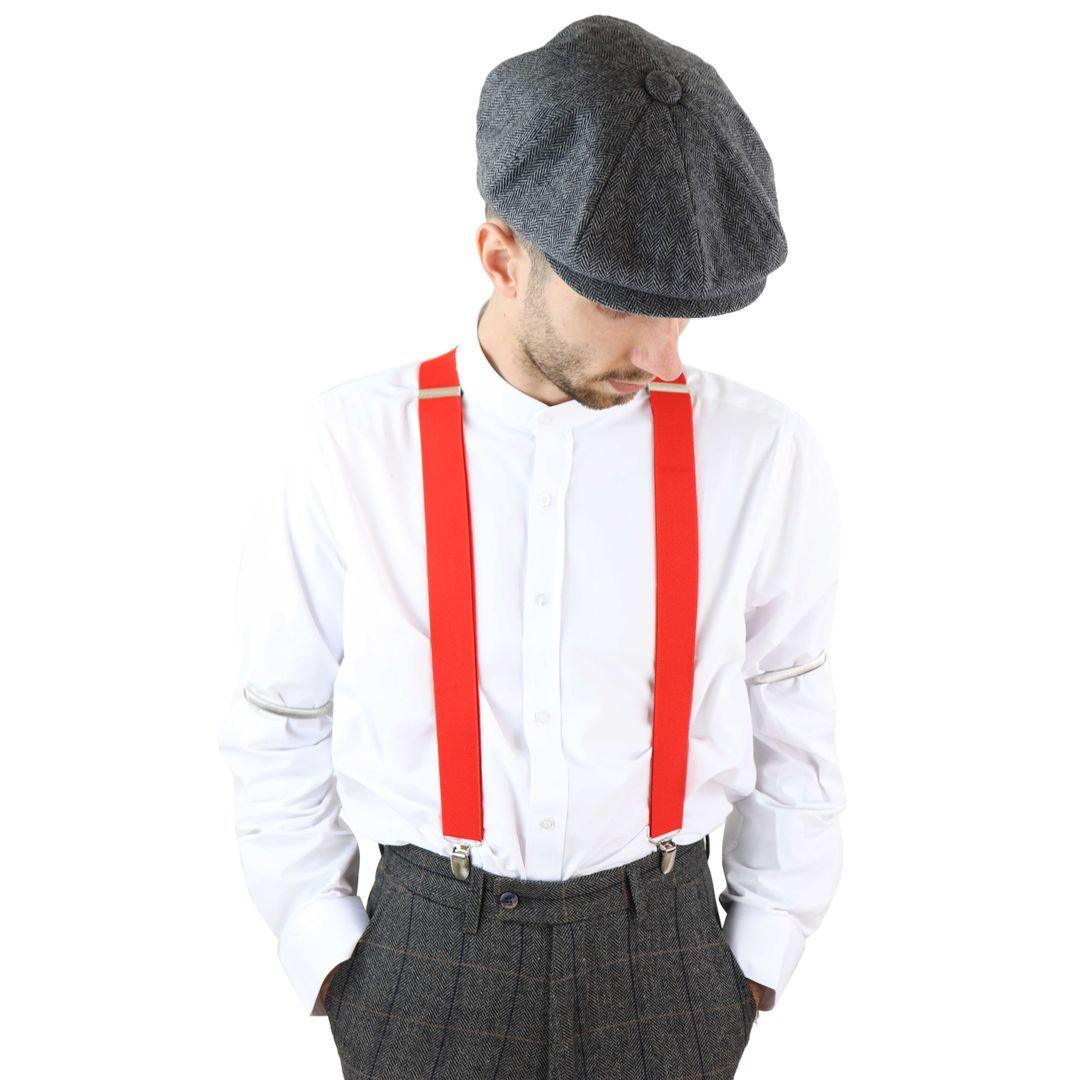 Mens Classic Vintage Retro Trouser Braces Suspenders 1920s Gatsby Blinders - Knighthood Store