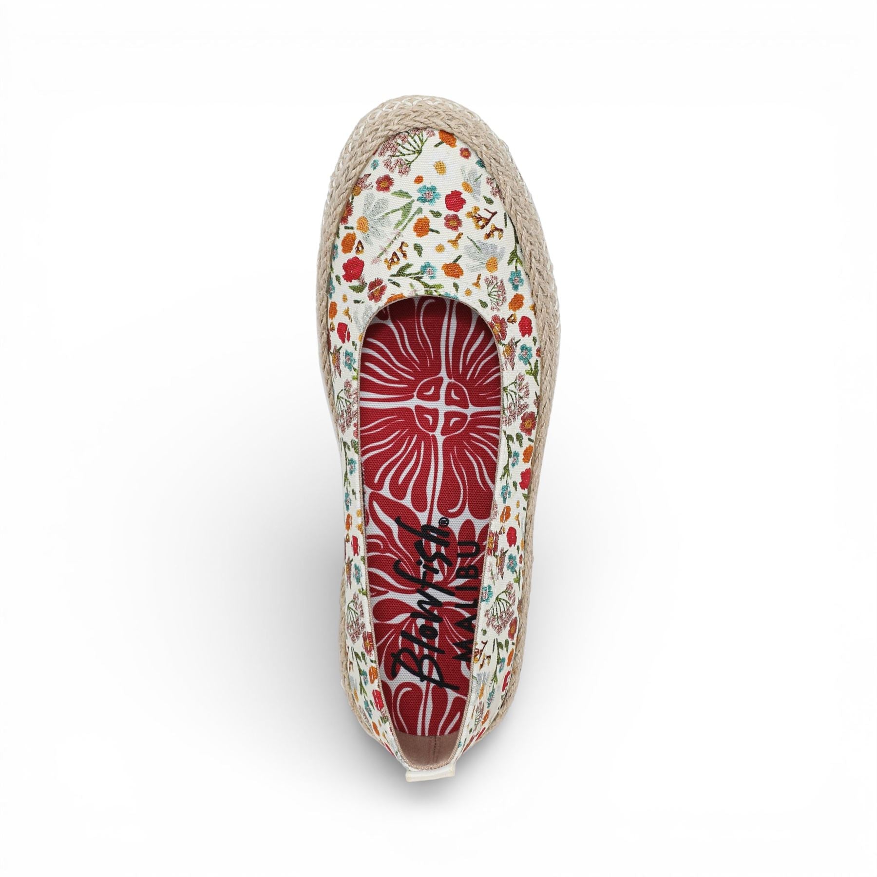 Benita - Women's Floral White Ballet Flats Ballerina Shoes