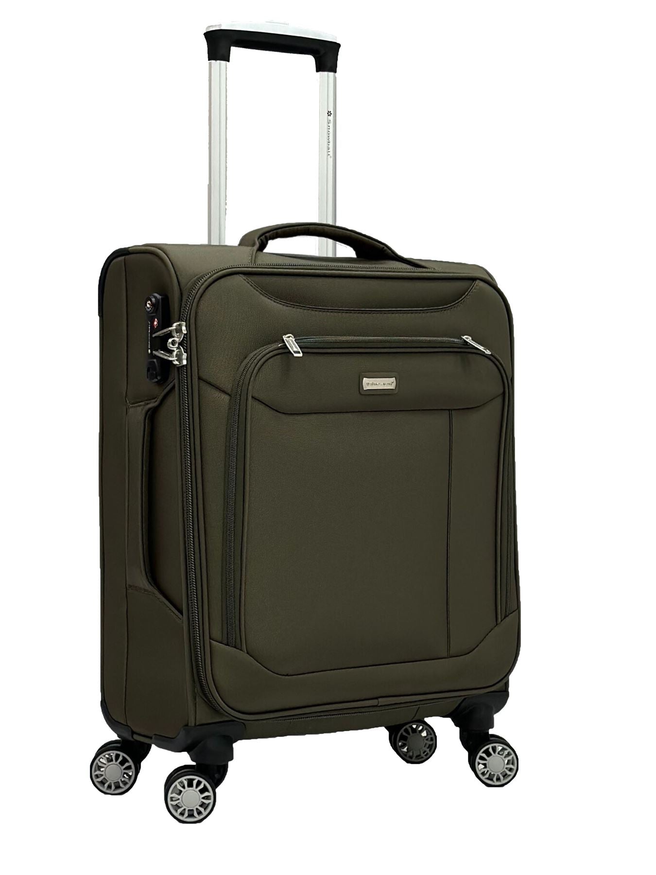 Soft Suitcase Dual 4-Wheel Spinners Expandable Luggage