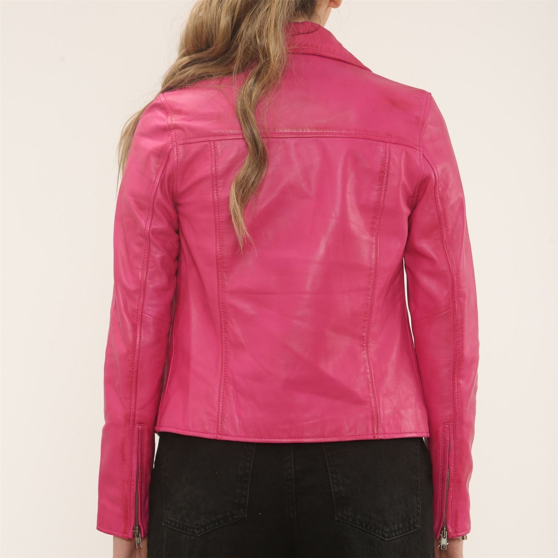 Women's Real Leather Brando Style Biker Jacket