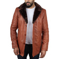 Men's Fur Lining Blazer Coat Jacket Real Leather - Knighthood Store