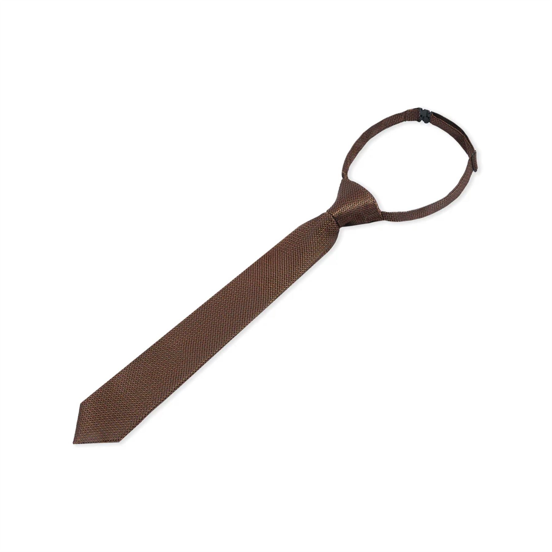 Boys Textured Necktie Satin Silk Tie
