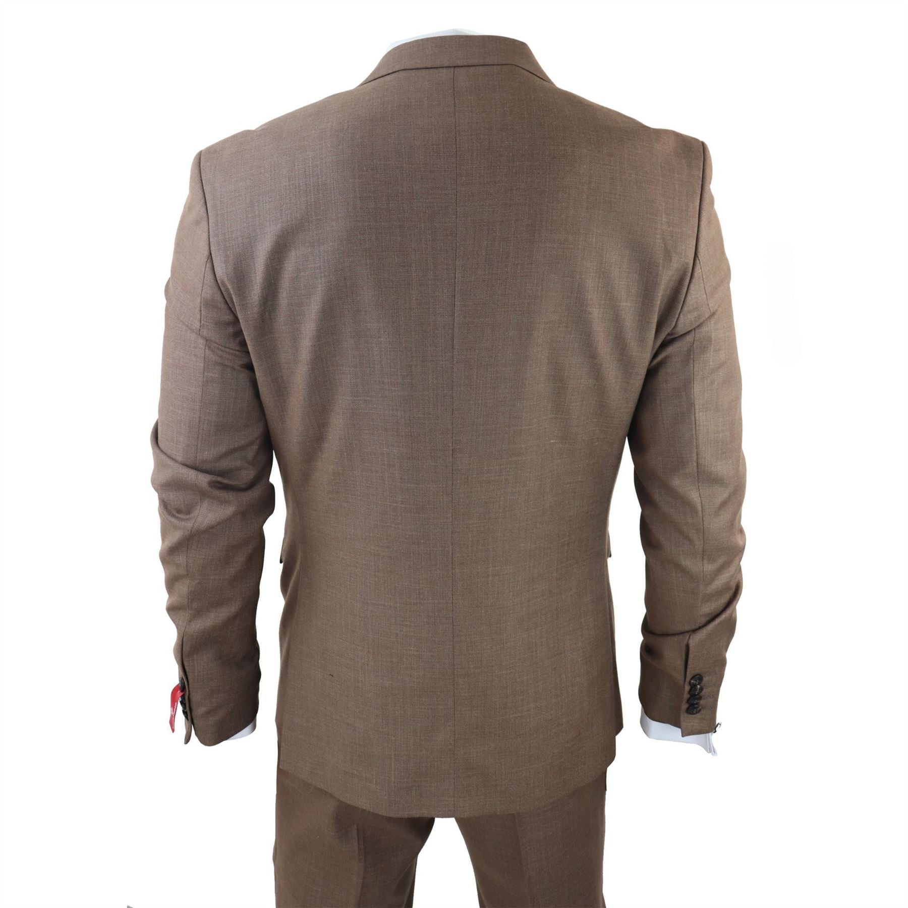 TruClothing James Men 3 Piece Brown Suit
