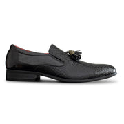 Men's Slip On Patent Shoes With Tassels Smart Casual