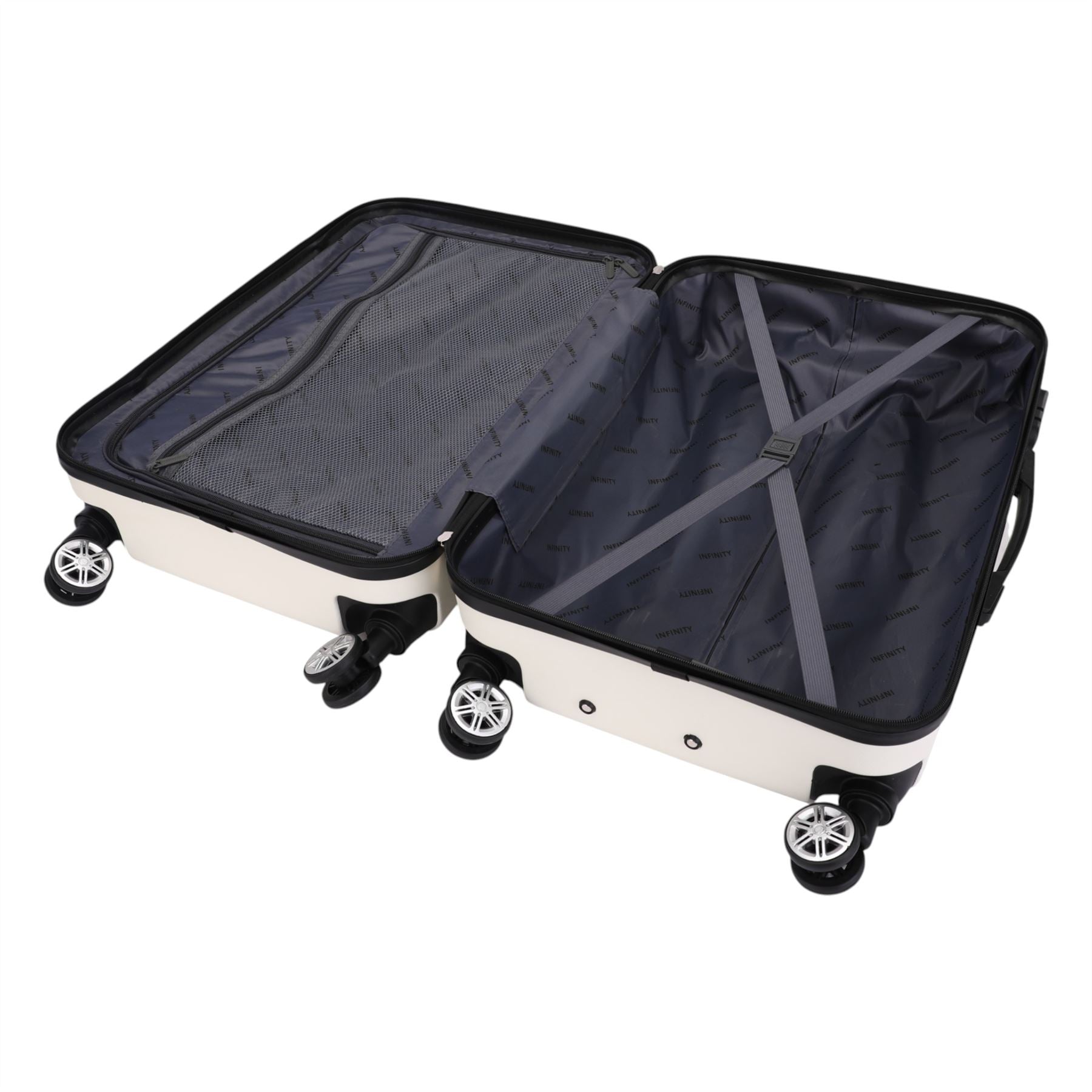 Hard Shell Modern 4-Wheel Luggage Suitcase Set