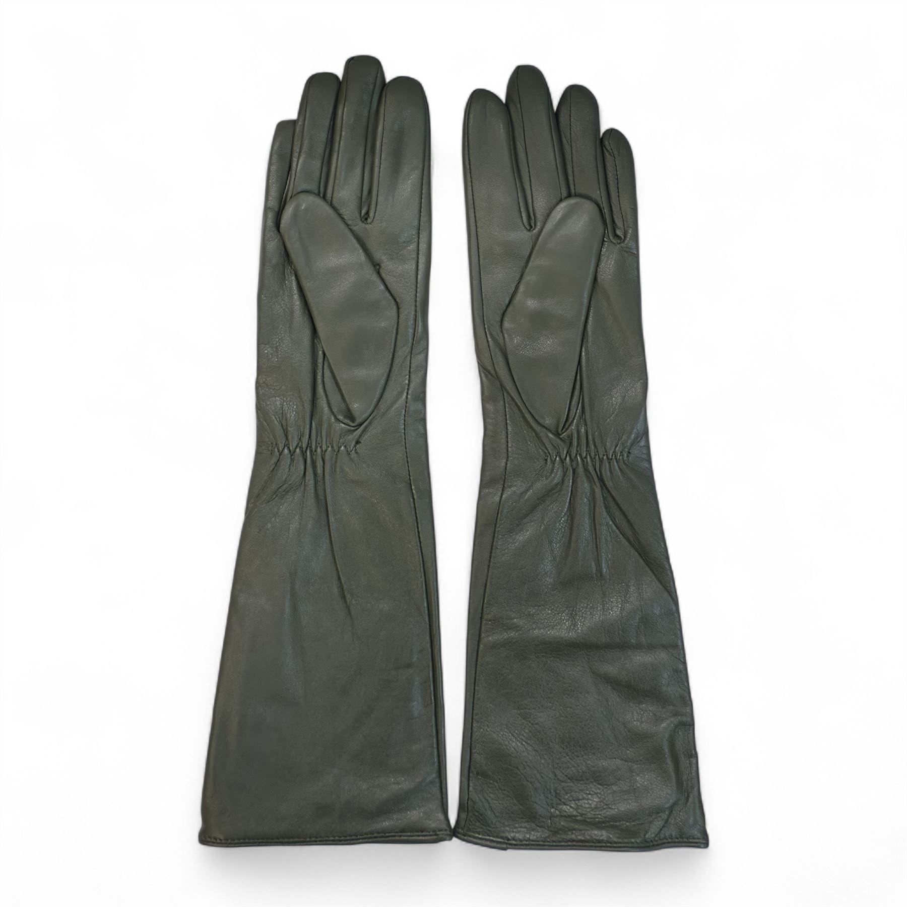 Women’s Genuine Sheepskin Leather Elbow Length Gloves