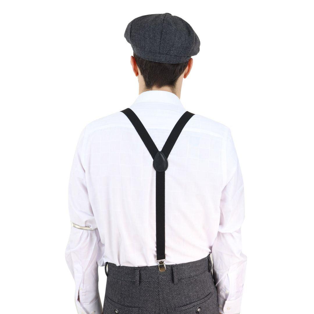 Mens Classic Vintage Retro Trouser Braces Suspenders 1920s Gatsby Blinders - Knighthood Store