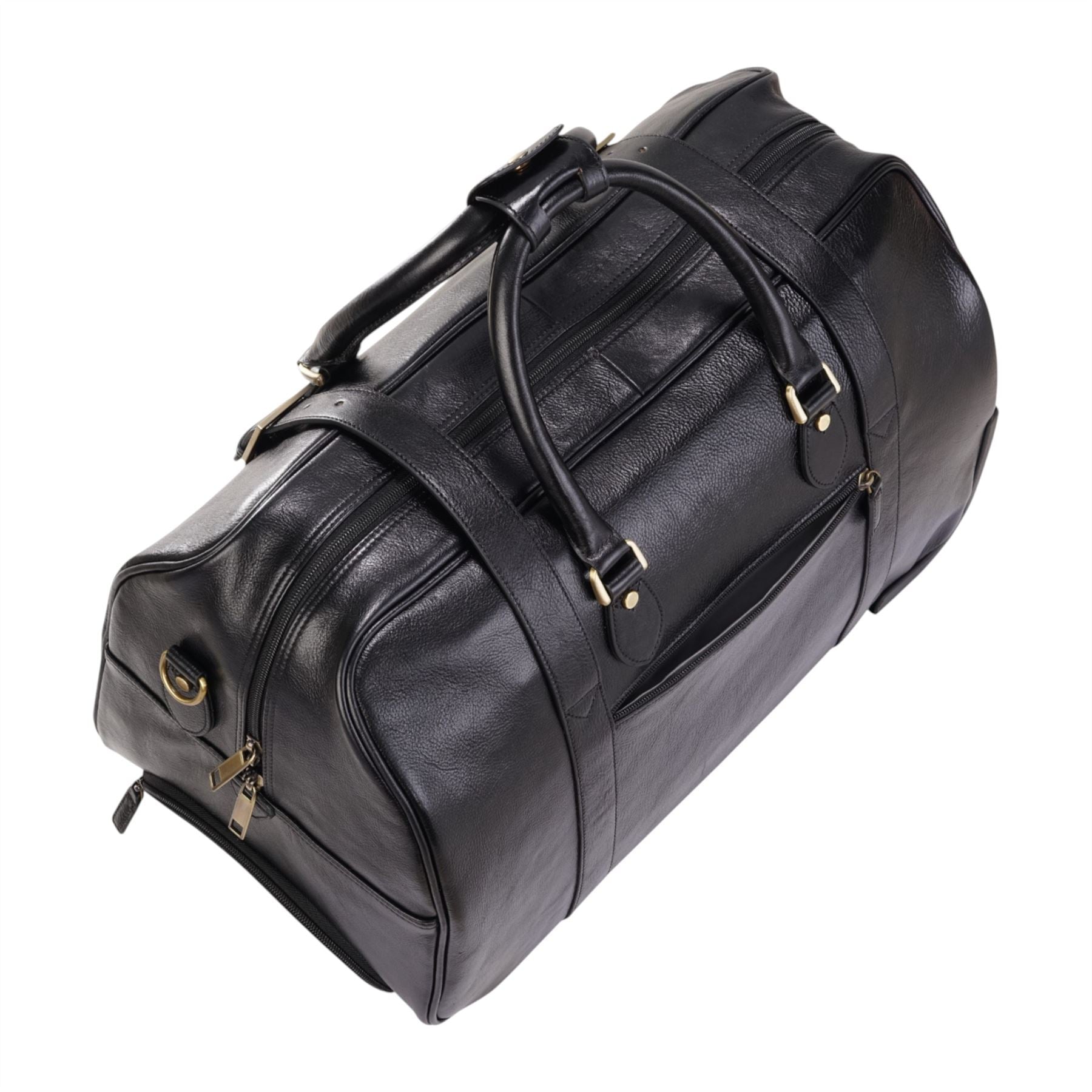 Holt - Genuine Leather Wheeled Duffle Bag