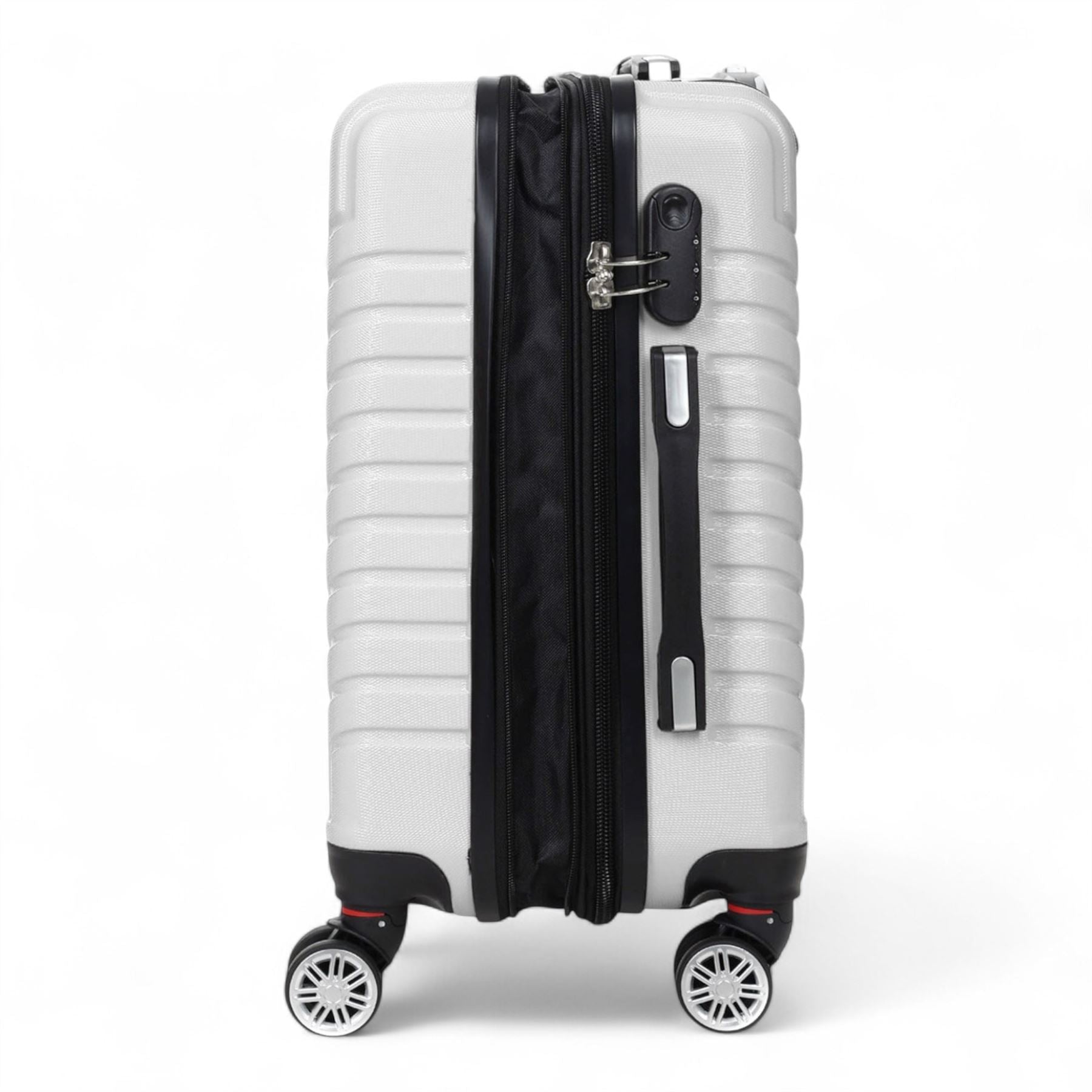 Hard Shell Luggage Set 8 Spinner Wheels ABS Suitcase