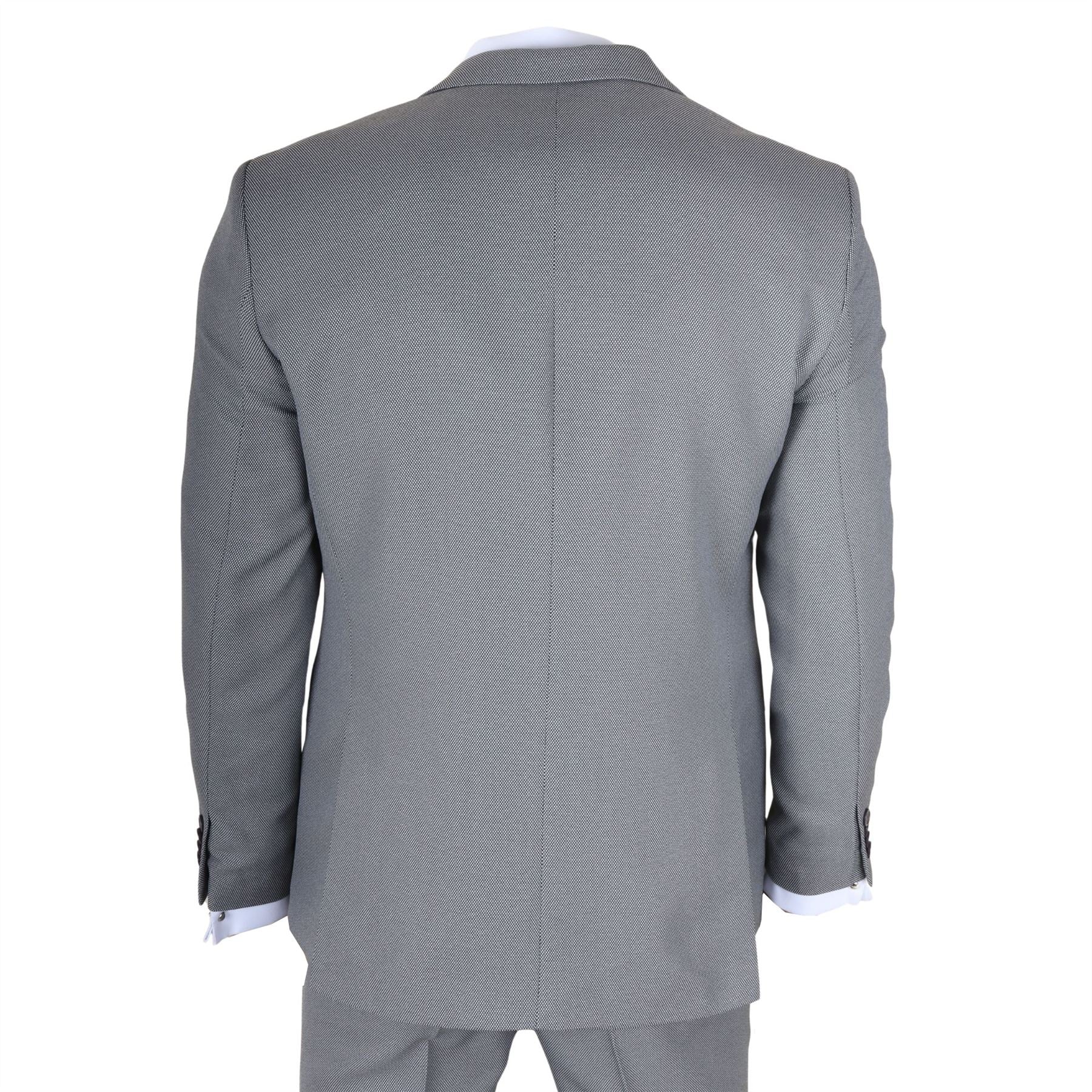 IM47 - Men's 3 Piece Grey Tailored Fit Suit