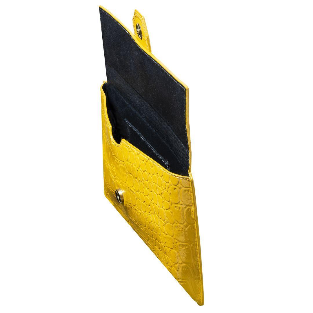 Womens Real Leather Buckle Hide Clutch Shoulder Bag Metal Chain Cross Body - Knighthood Store