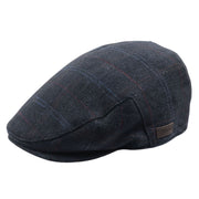 Men's Wool Blend Herringbone Plaid Ivy Flat Cap
