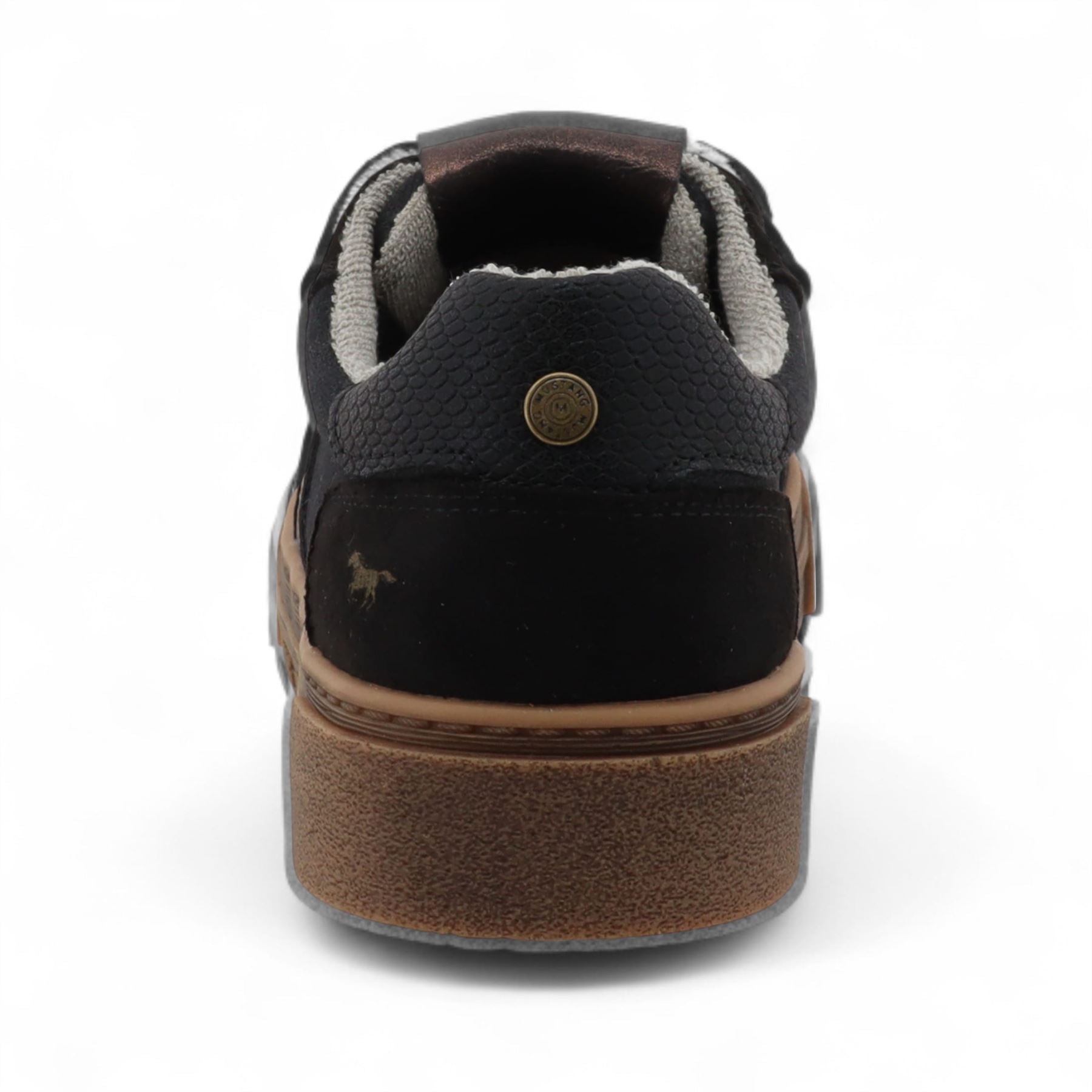 Women's Black Street Platform Sneakers Shoes