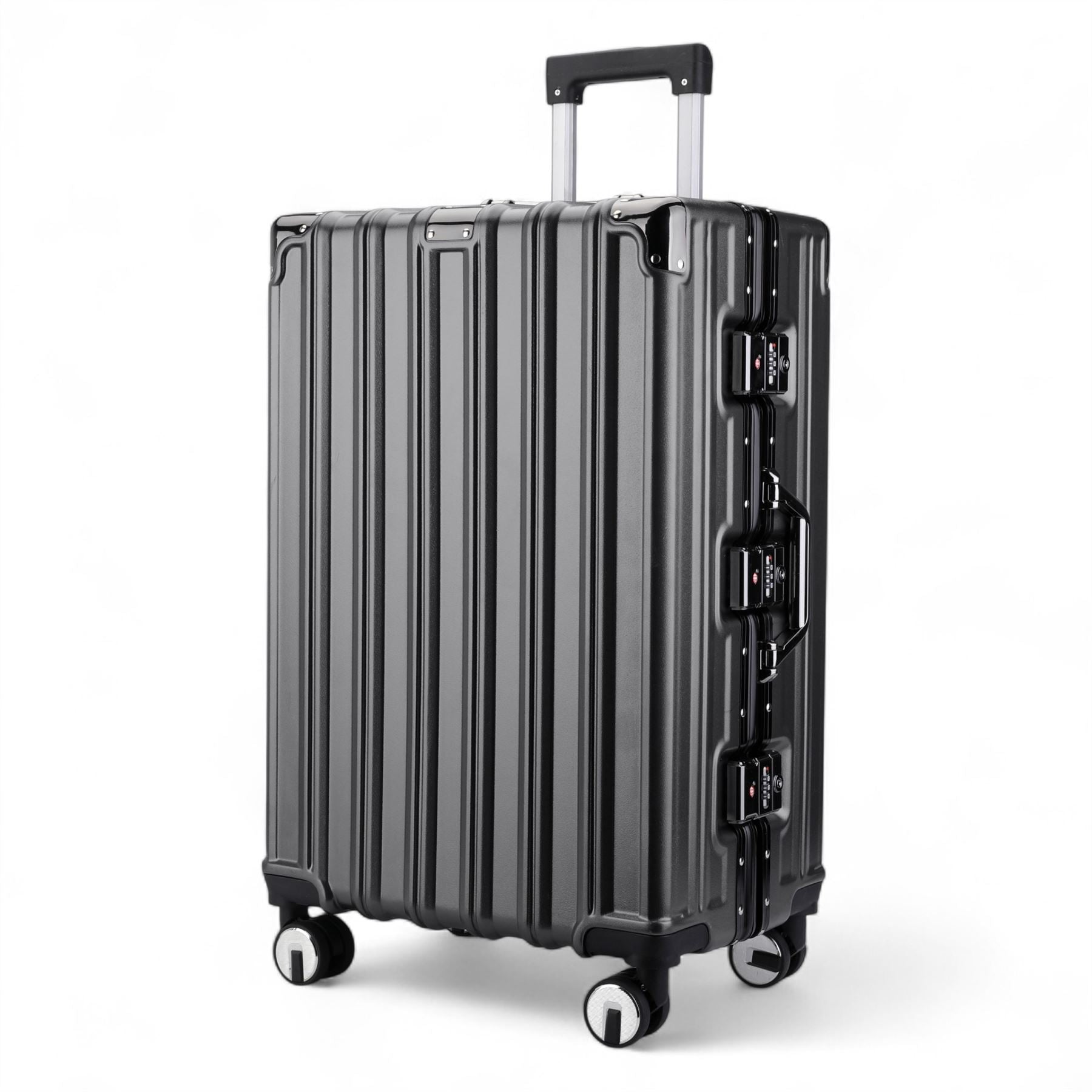 Robust Hard Shell Luggage 8 Wheel Suitcase Set