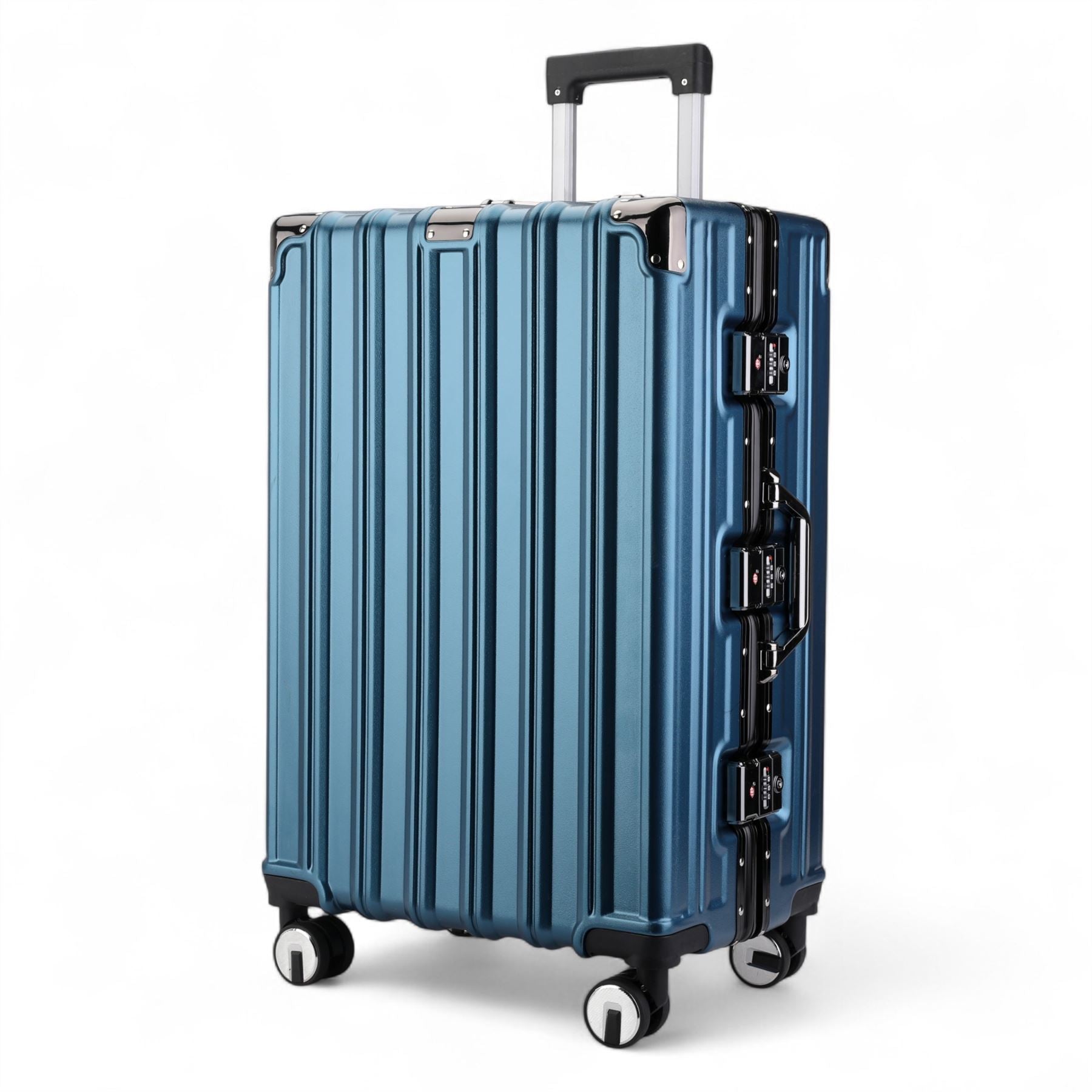 Robust Hard Shell Luggage 8 Wheel Suitcase Set