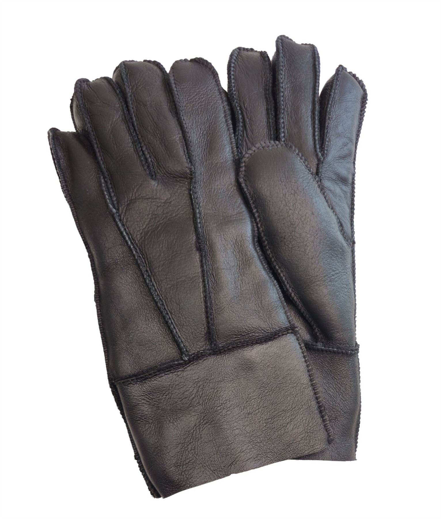 Unisex Napa Leather Wool Shearling Lined Gloves