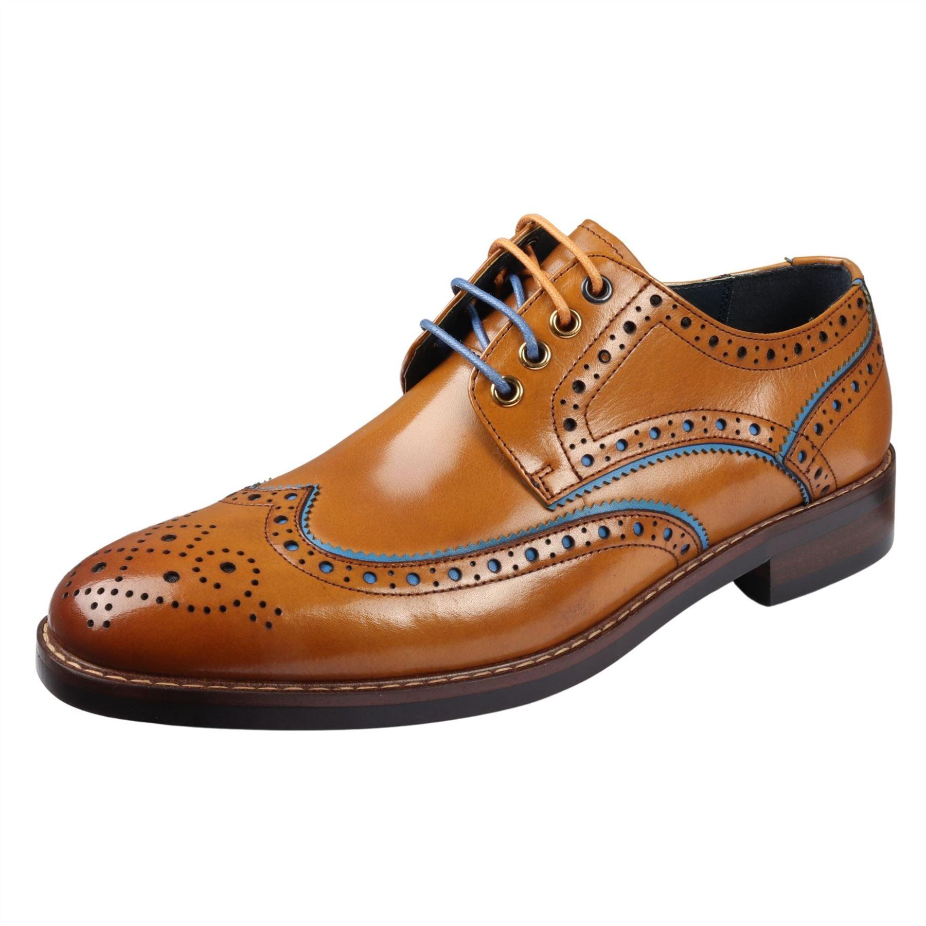 Men's Shoes Leather Brogue Lace Up Formal Dress Shoe - Knighthood Store