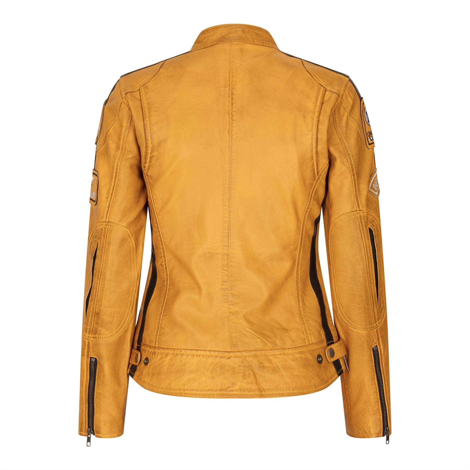 Women's Leather Motorcycle Biker Jacket - Knighthood Store