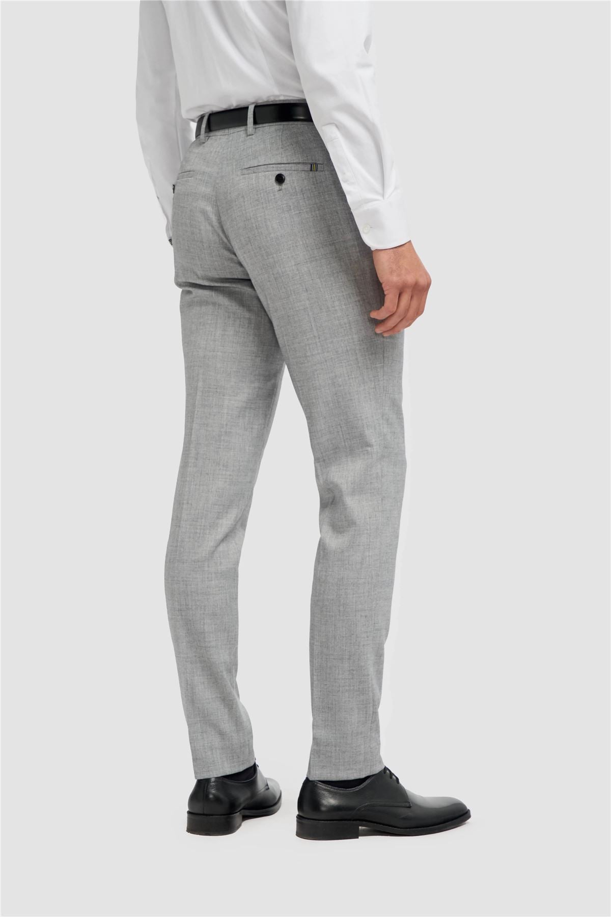 Men's Trousers Grey Classic Formal Suit Pant