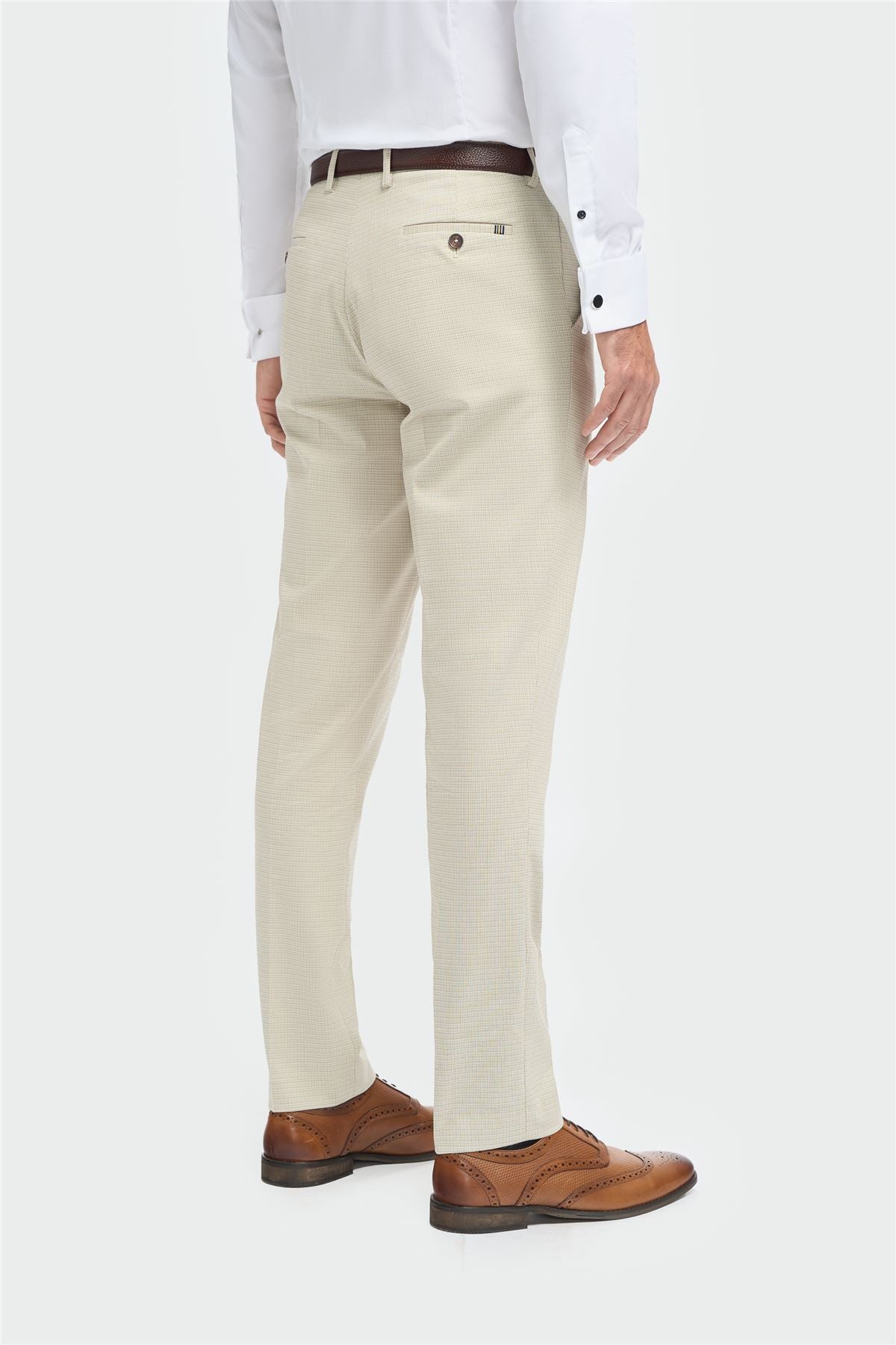 Hampton - Men's Beige 3 Piece Suit