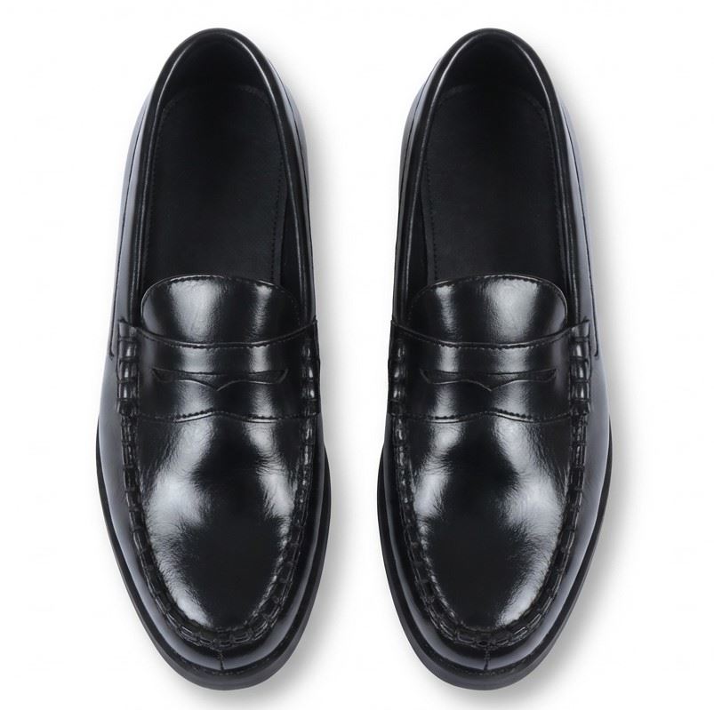 Men's Classic Penny Loafers PU Leather Slip-On Dress Shoes