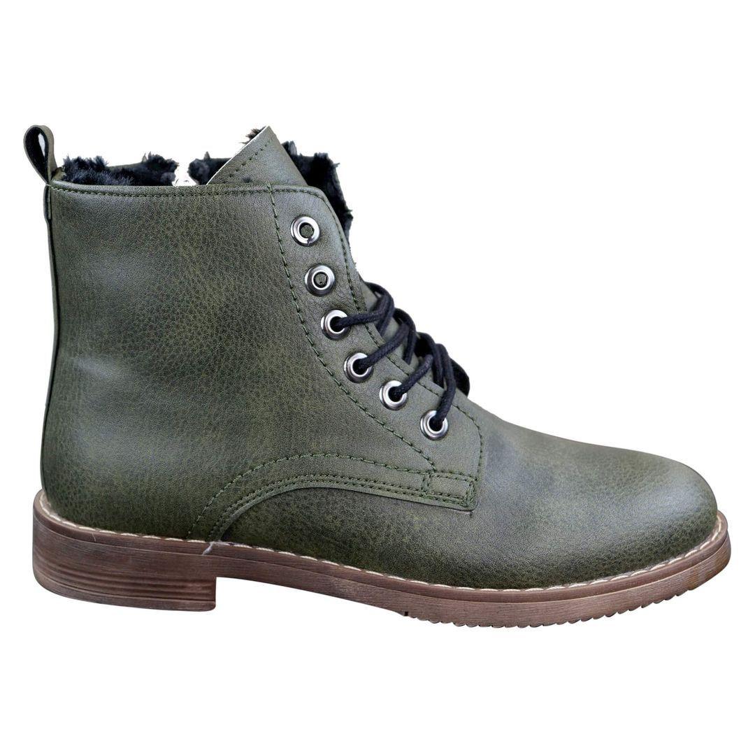 Mens fur lined boots with zip best sale