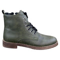 Mens Laced Zip Ankle Boots Fur Fleece Lined Warm Casual Hiking Combat Military - Knighthood Store