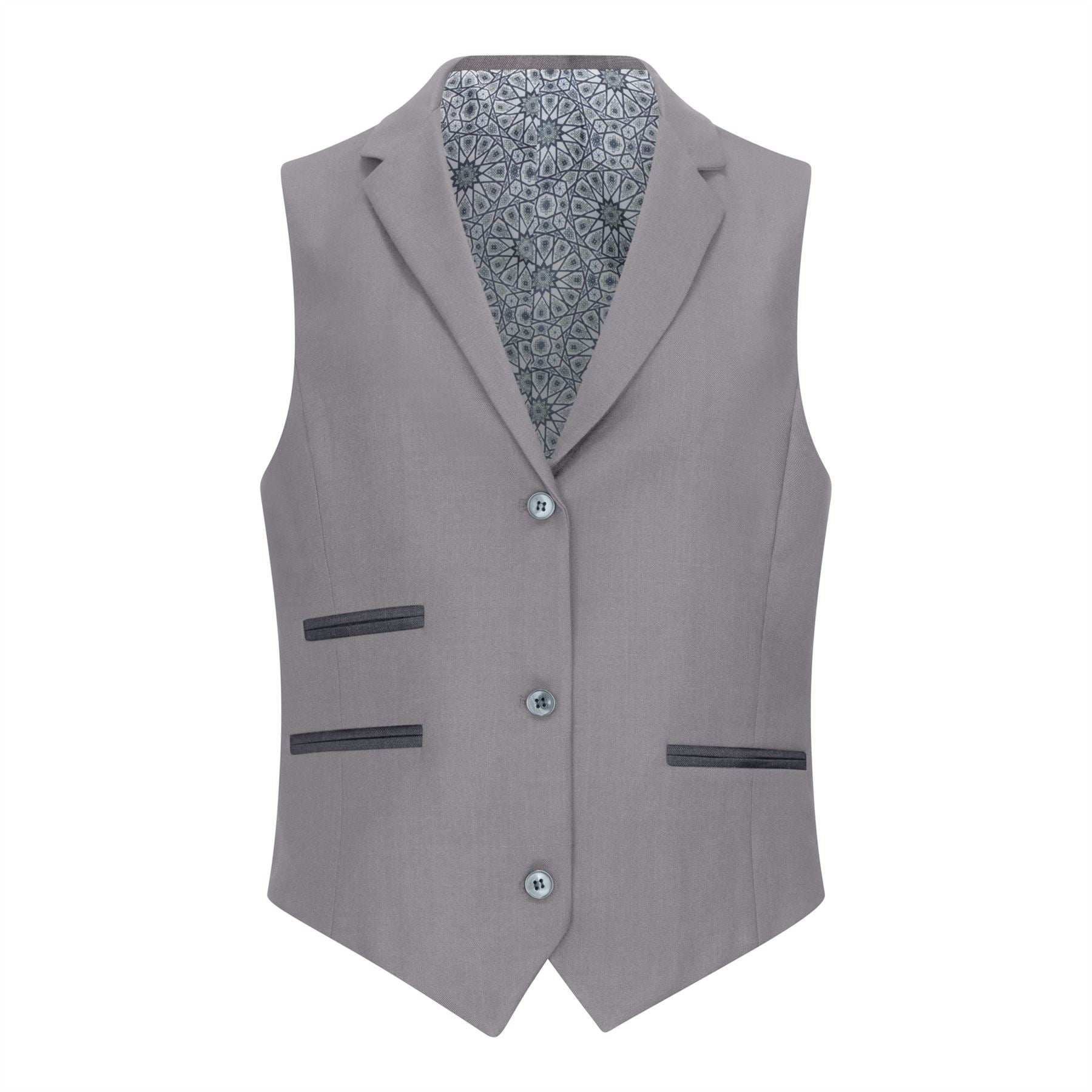 TPW-15 - Women's 3 Piece Plain Grey Suit