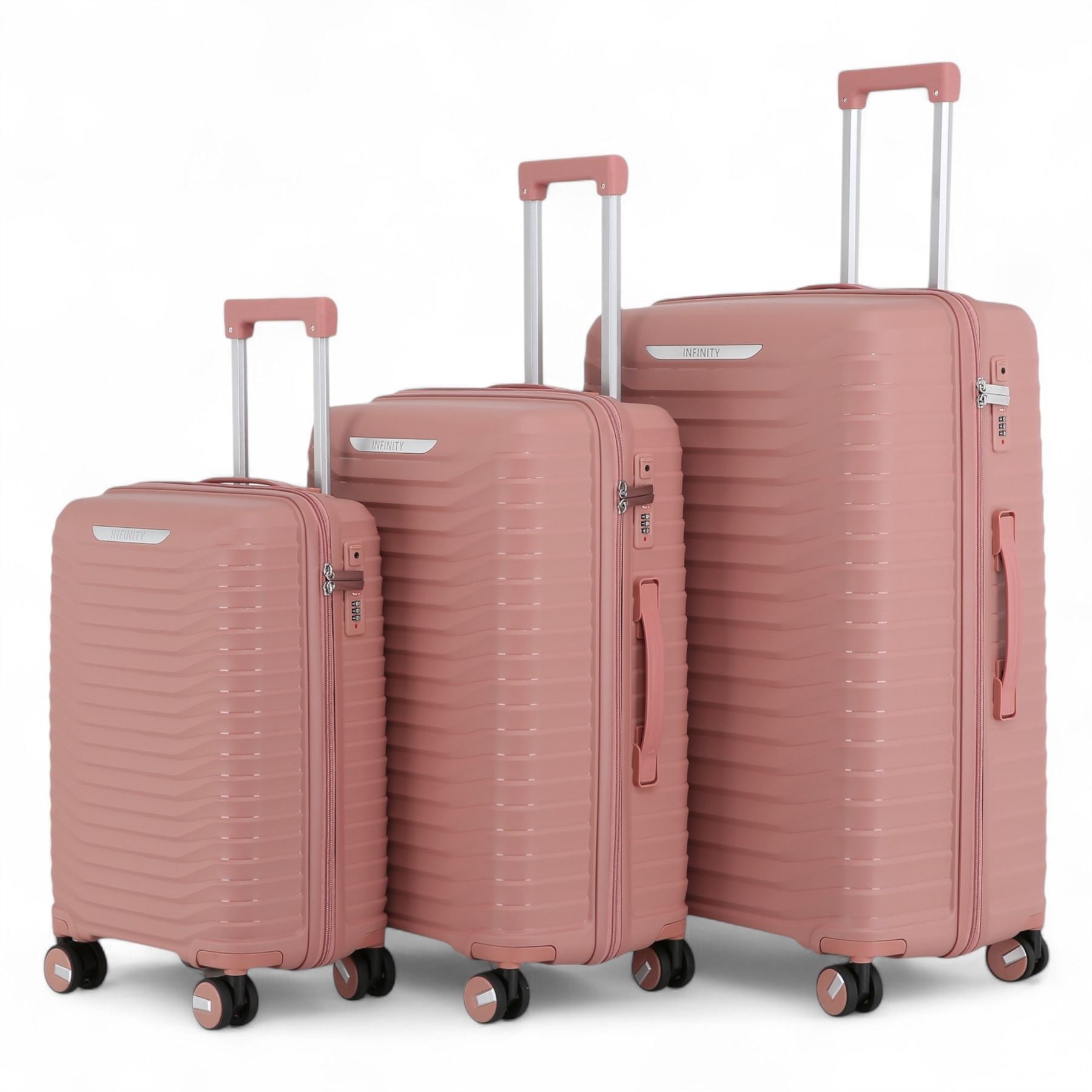 Hard Shell Suitcase Travel Set Durable Polypropylene Luggage