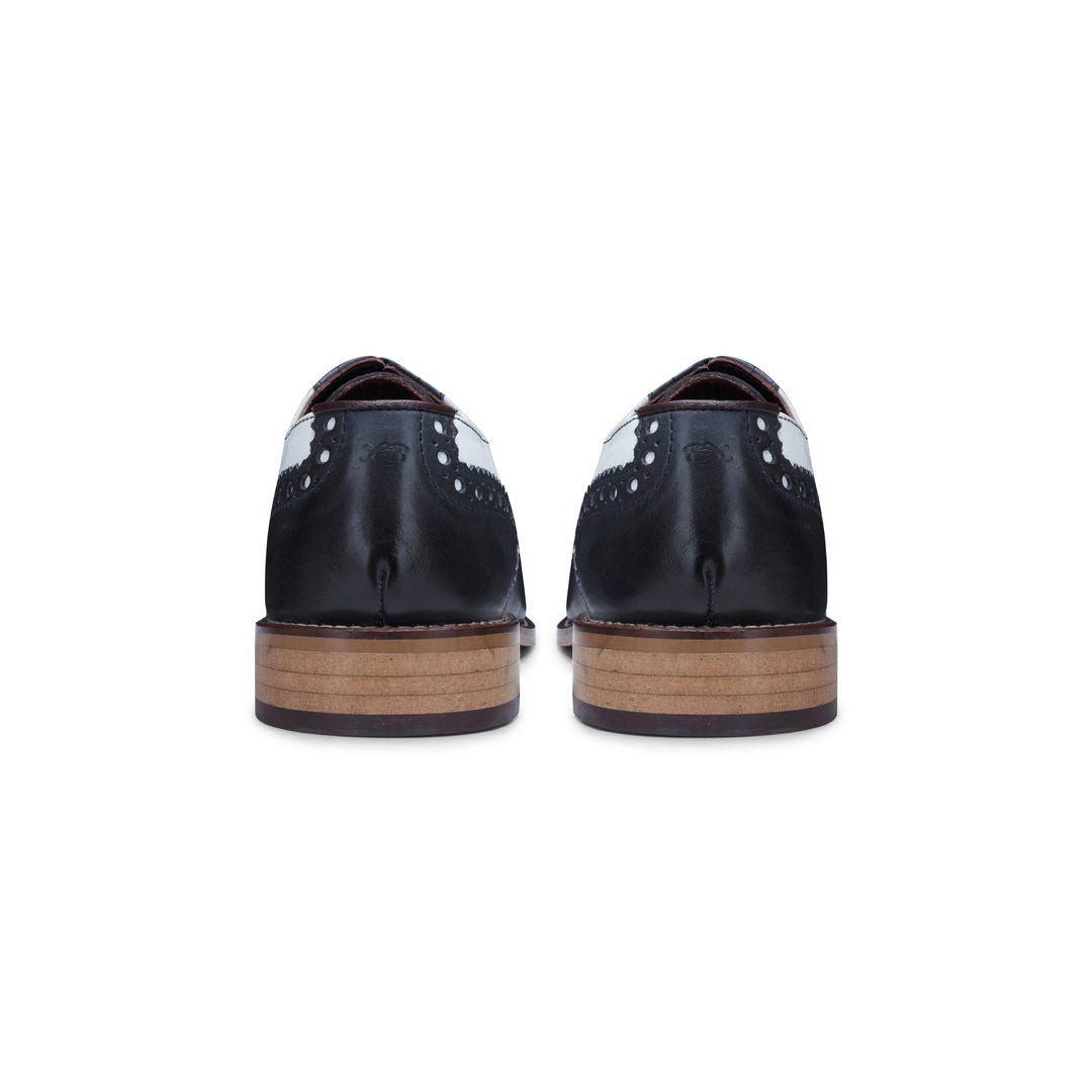 Mens Real Leather Vintage Shoes Brogues 1920s Suede Tweed Laced Shoes Smart Formal - Knighthood Store