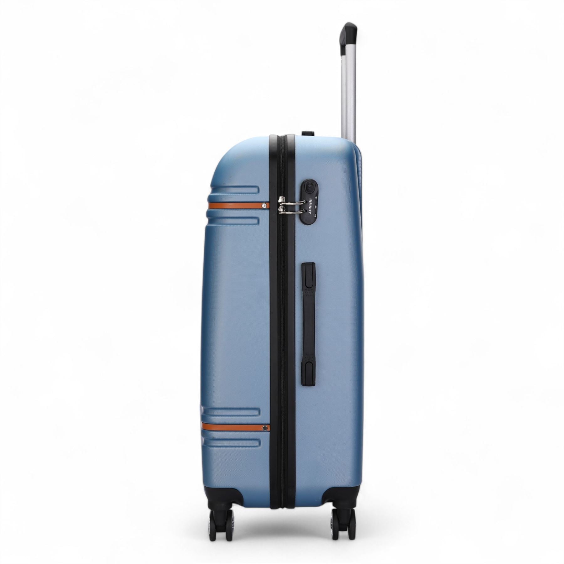 Hard Shell Modern 4-Wheel Luggage Suitcase Set