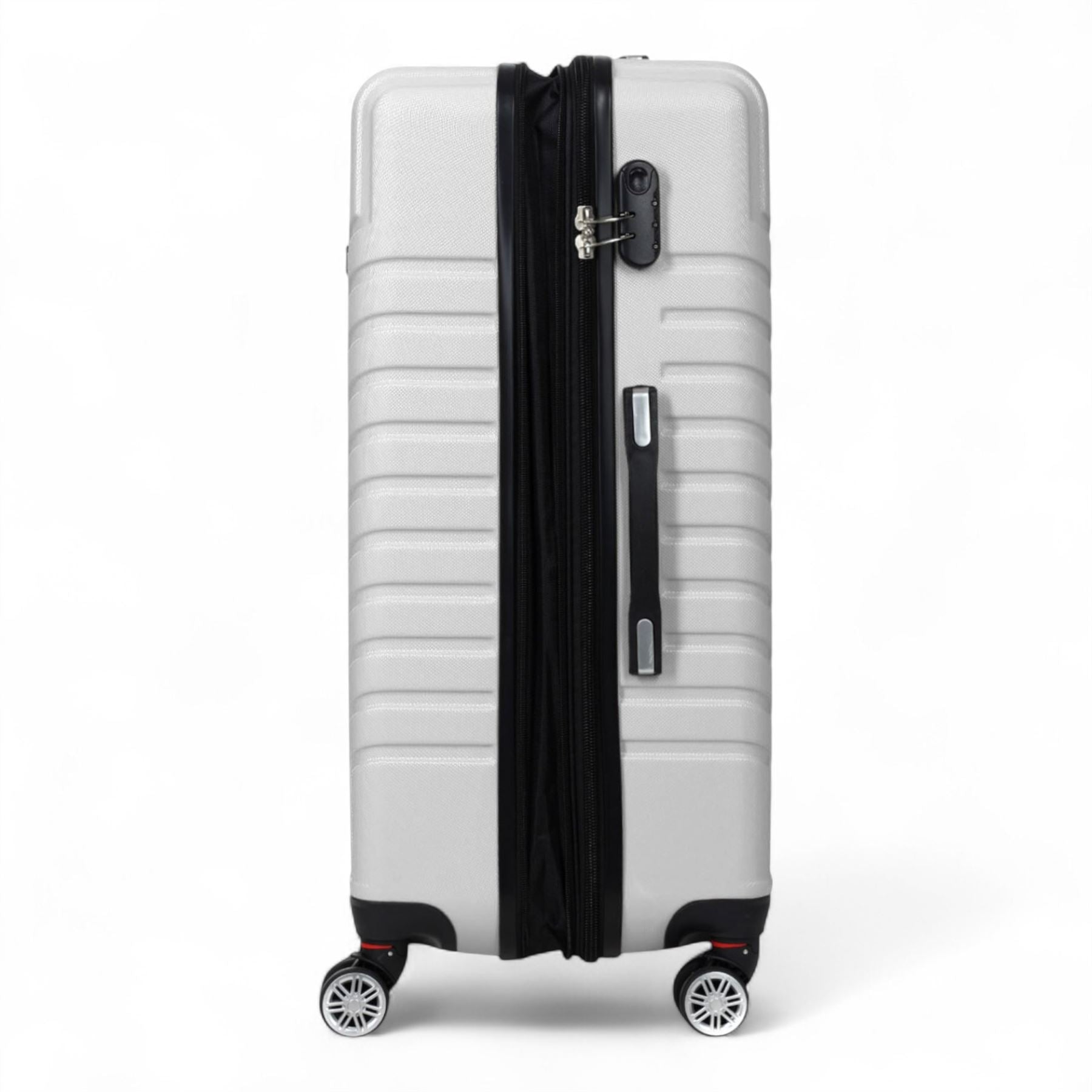 Hard Shell Luggage Set 8 Spinner Wheels ABS Suitcase
