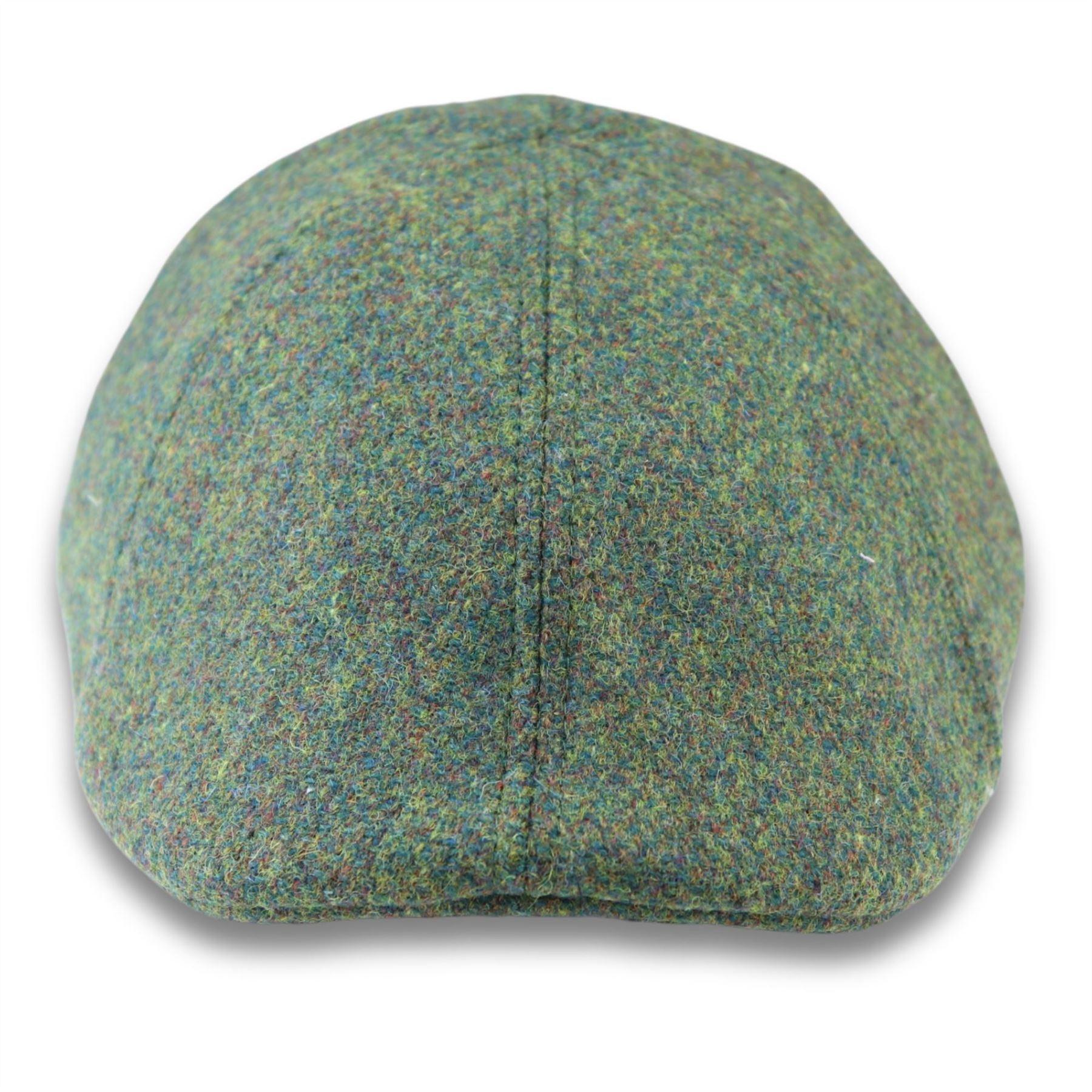 Men's Duckbill Cap Wool Blend Green Plain Solid Gatsby Peaked Ivy 6 Panel Hat - Knighthood Store